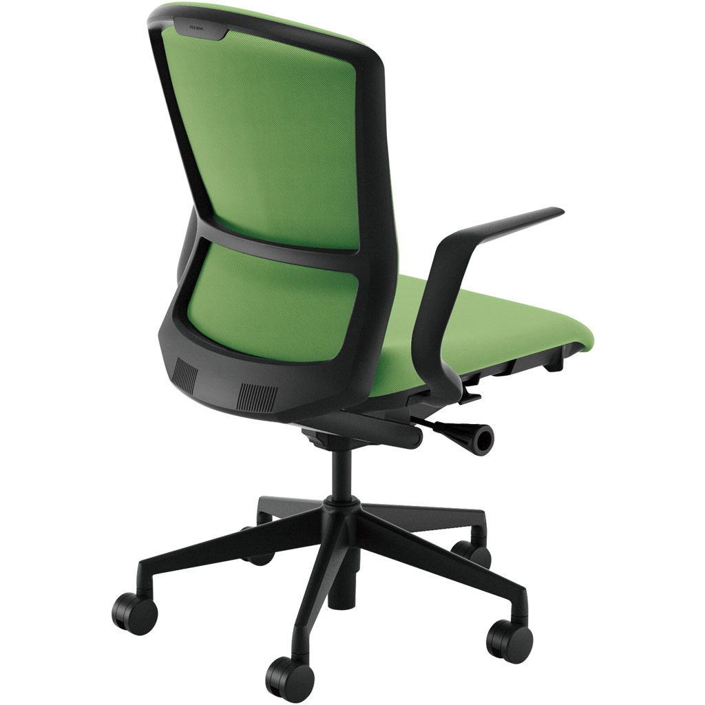 5-354-1163 Elfie(エルフィ)/ELA2_クロスバック_ブラックフレーム_ハイバック 内田洋行 ナイロンキャスター L型肘   5-354-1163 44,187円