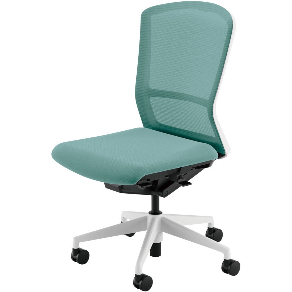 5-354-3072 Elfie(エルフィ)/ELA2_メッシュバック_ホワイトフレーム_ハイバック 内田洋行 ナイロンキャスター 肘掛なし   5-354-3072