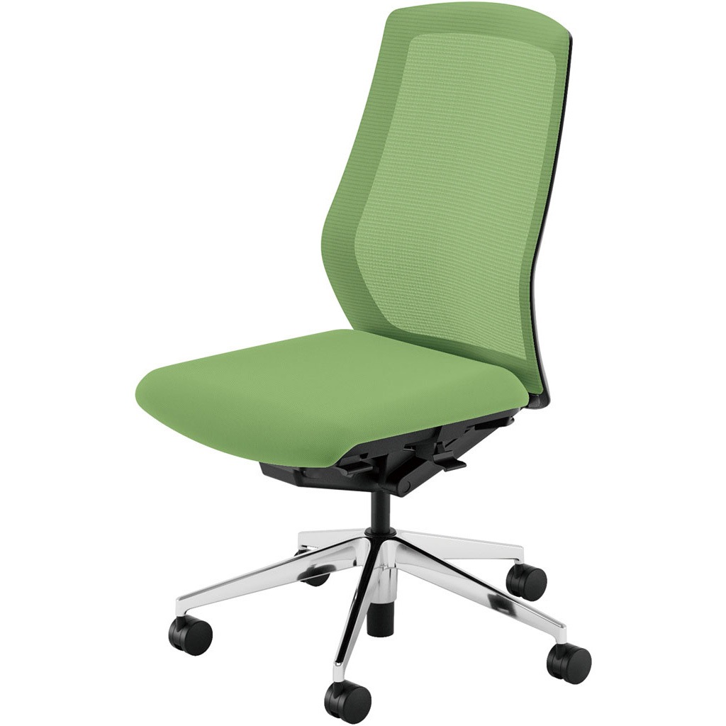 5-356-2066 Sellezza(セレッツァ)/SA_ブラックフレーム 内田洋行 ナイロンキャスター クロスメッシュ 肘掛なし   5-356-2066