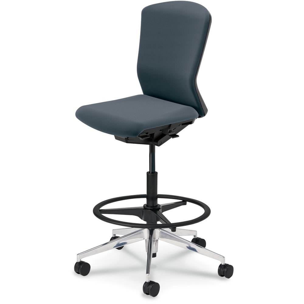 5-359-7003 Elfie(エルフィ)/ELA2_ブラックフレーム_ハイシート 内田洋行 ナイロンキャスター ハイバック 肘掛なし   5-359-7003