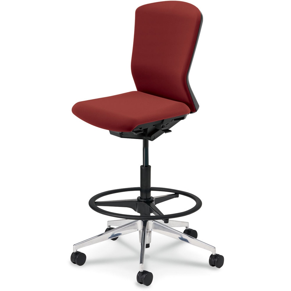 5-359-7054 Elfie(エルフィ)/ELA2_ブラックフレーム_ハイシート 内田洋行 ナイロンキャスター ハイバック 肘掛なし   5-359-7054