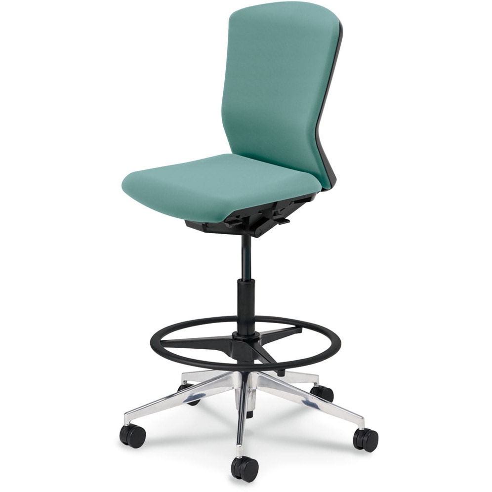 5-359-7062 Elfie(エルフィ)/ELA2_ブラックフレーム_ハイシート 内田洋行 ナイロンキャスター ハイバック 肘掛なし   5-359-7062