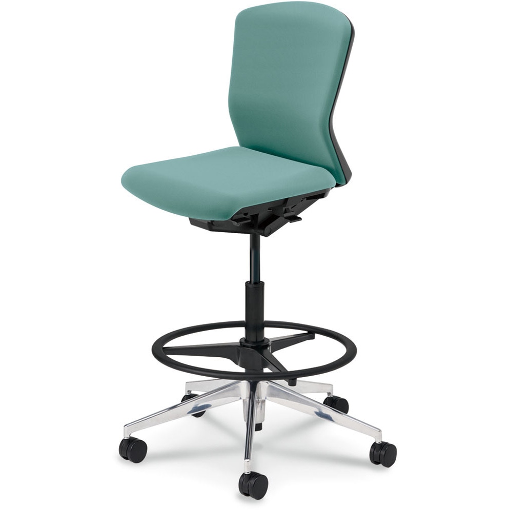 5-359-6062 Elfie(エルフィ)/ELA2_ブラックフレーム_ハイシート 内田洋行 ナイロンキャスター ミドルバック 肘掛なし   5-359-6062 50,388円