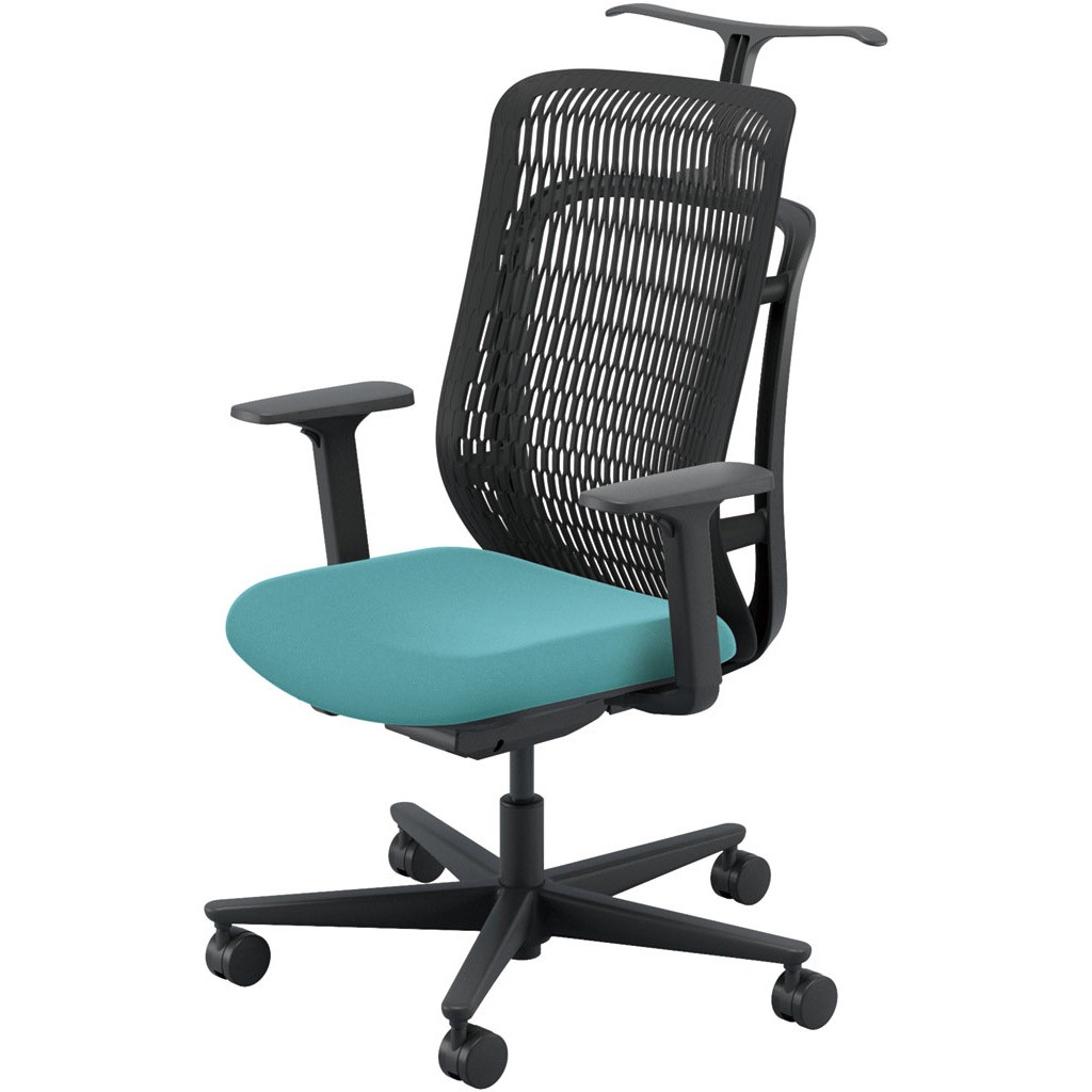 内田洋行 KRENE(クレネチェア) KA-340WWA3 PA ホワイトシェル ハイバック ホワイト脚 布張地 ナイロンキャスター アジャスタブル肘KAAW型 内田洋行⁄UCHIDA クレネ⁄KRENE 品番KA-330WBA1 PA 5-377-6312