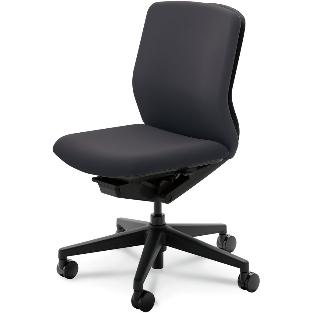 5-377-1011 KRENE(クレネチェア)/KA-100_ブラックフレーム_ミドルバック 内田洋行 ナイロンキャスター 肘掛なし   5-377-1011 27,725円