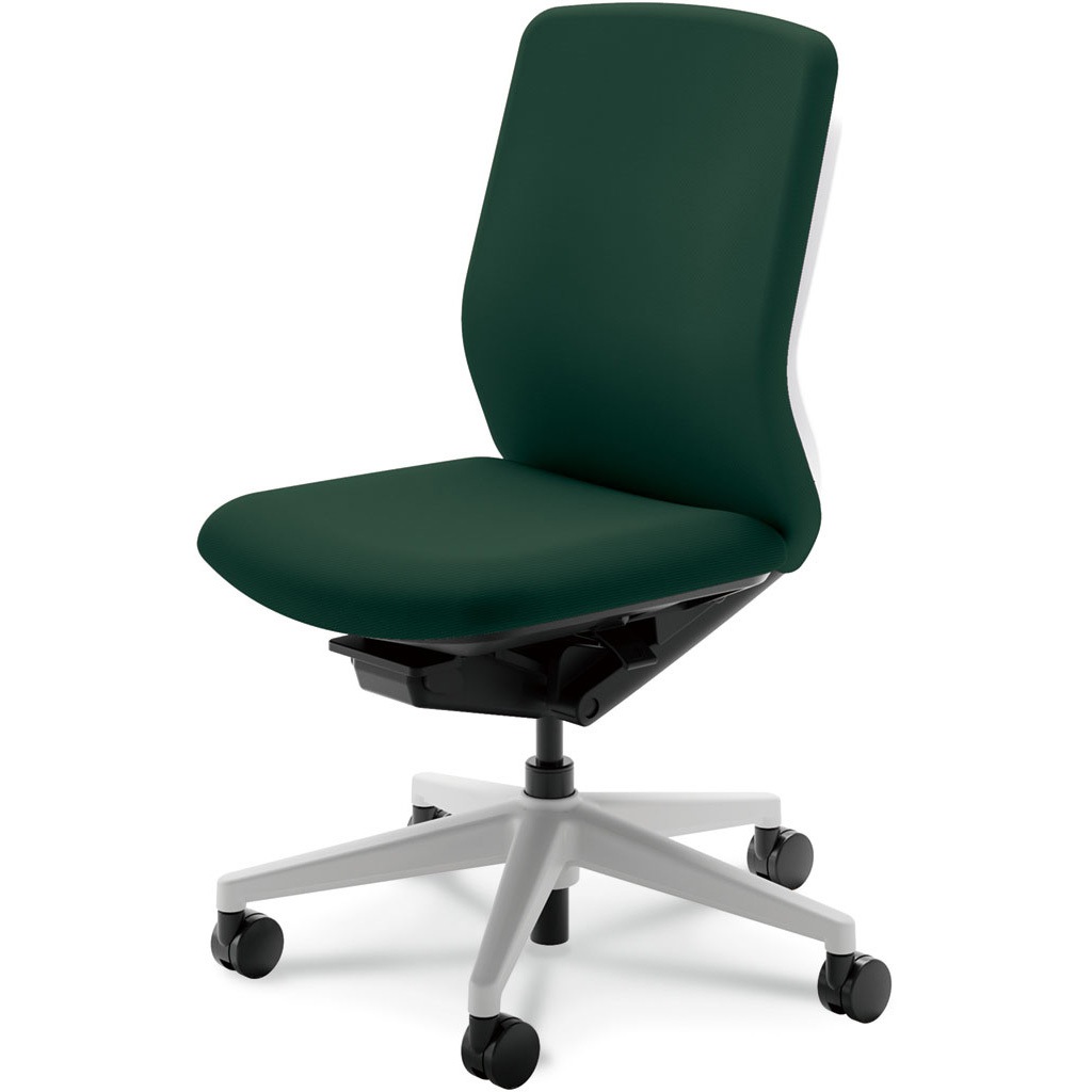 5-377-4017 KRENE(クレネチェア)/KA-300_ホワイトフレーム_ハイバック 内田洋行 ナイロンキャスター 肘掛なし   5-377-4017