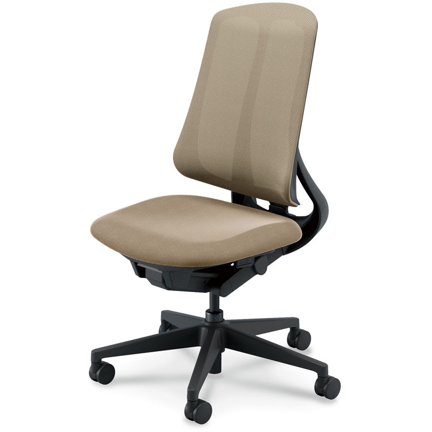 5-378-1002 Reflek(リーフレク)/RA-300_ブラックフレーム_ハイバック 内田洋行 肘掛なし ナイロンキャスター   5-378-1002