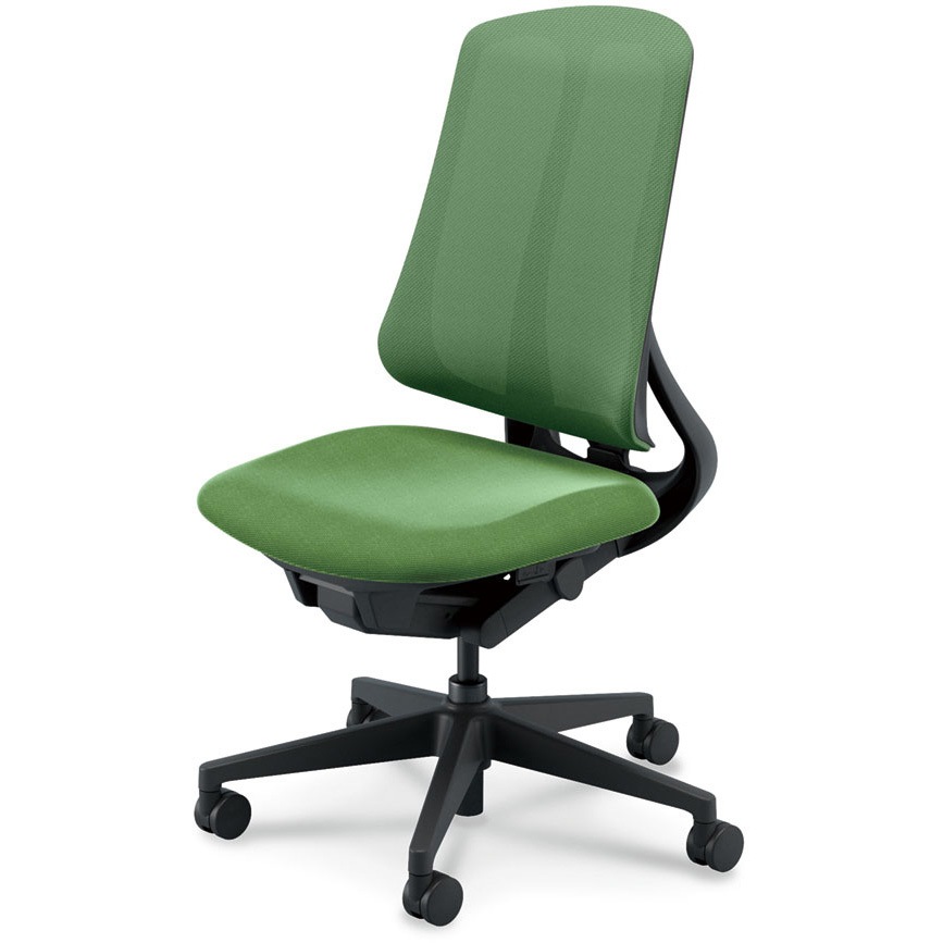 5-378-1005 Reflek(リーフレク)/RA-300_ブラックフレーム_ハイバック 内田洋行 肘掛なし ナイロンキャスター   5-378-1005