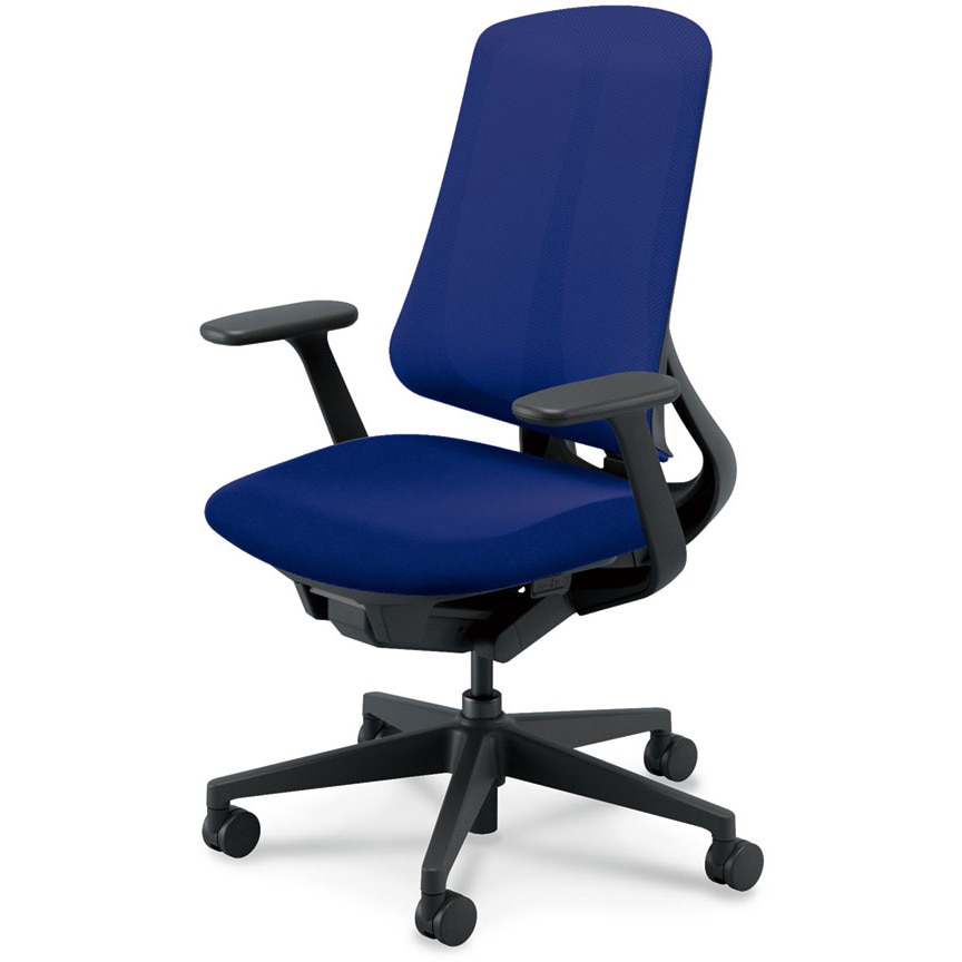 5-378-1034 Reflek(リーフレク)/RA-300_ブラックフレーム_ハイバック 内田洋行 T型肘 ナイロンキャスター ランバーサポートなし   5-378-1034