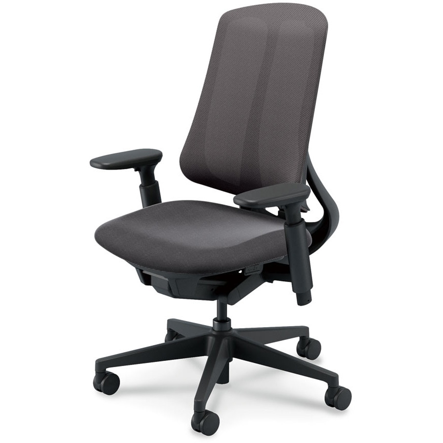 5-378-1061 Reflek(リーフレク)/RA-300_ブラックフレーム_ハイバック 内田洋行 アジャスタブル肘 ランバーサポートなし   5-378-1061