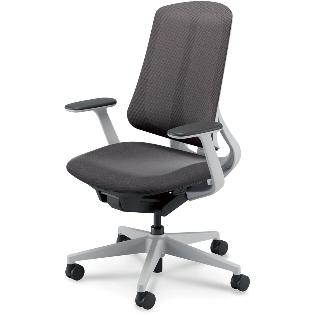 5-378-3231 Reflek(リーフレク)/RA-300_ホワイトフレーム_ハイバック 内田洋行 T型肘 ナイロンキャスター ランバーサポートなし   5-378-3231