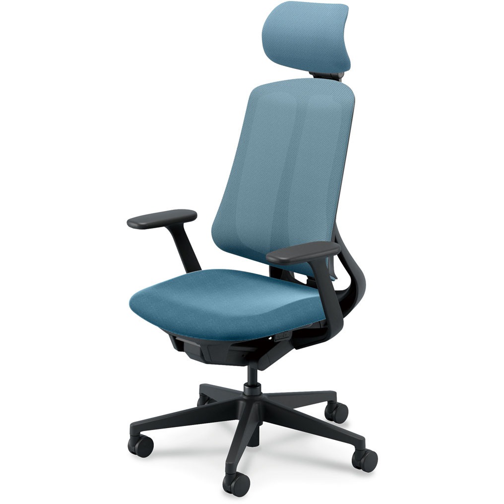 5-378-5033 Reflek(リーフレク)/RA-400_ブラックフレーム_エクストラハイバック 内田洋行 T型肘 ナイロンキャスター ランバーサポートなし   5-378-5033 84,980円