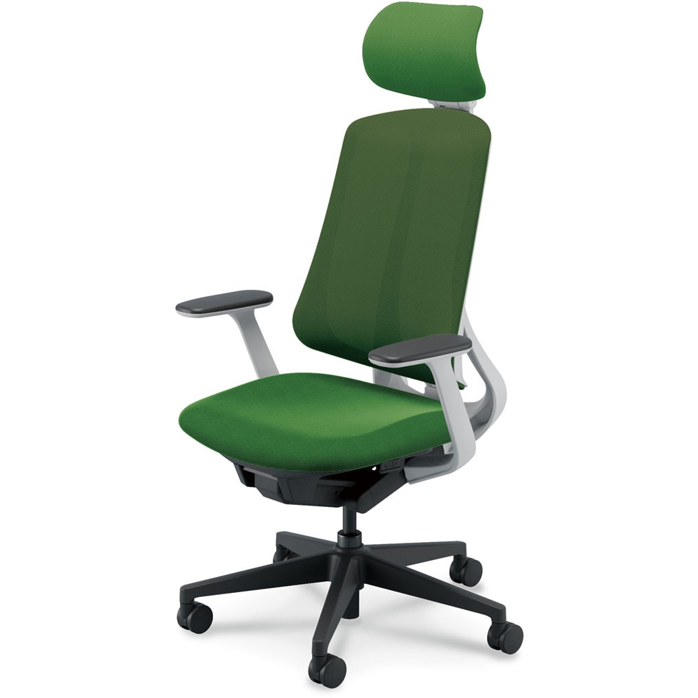 5-378-7036 Reflek(リーフレク)/RA-400_ホワイトフレーム_エクストラハイバック 内田洋行 ナイロンキャスター T型肘   5-378-7036