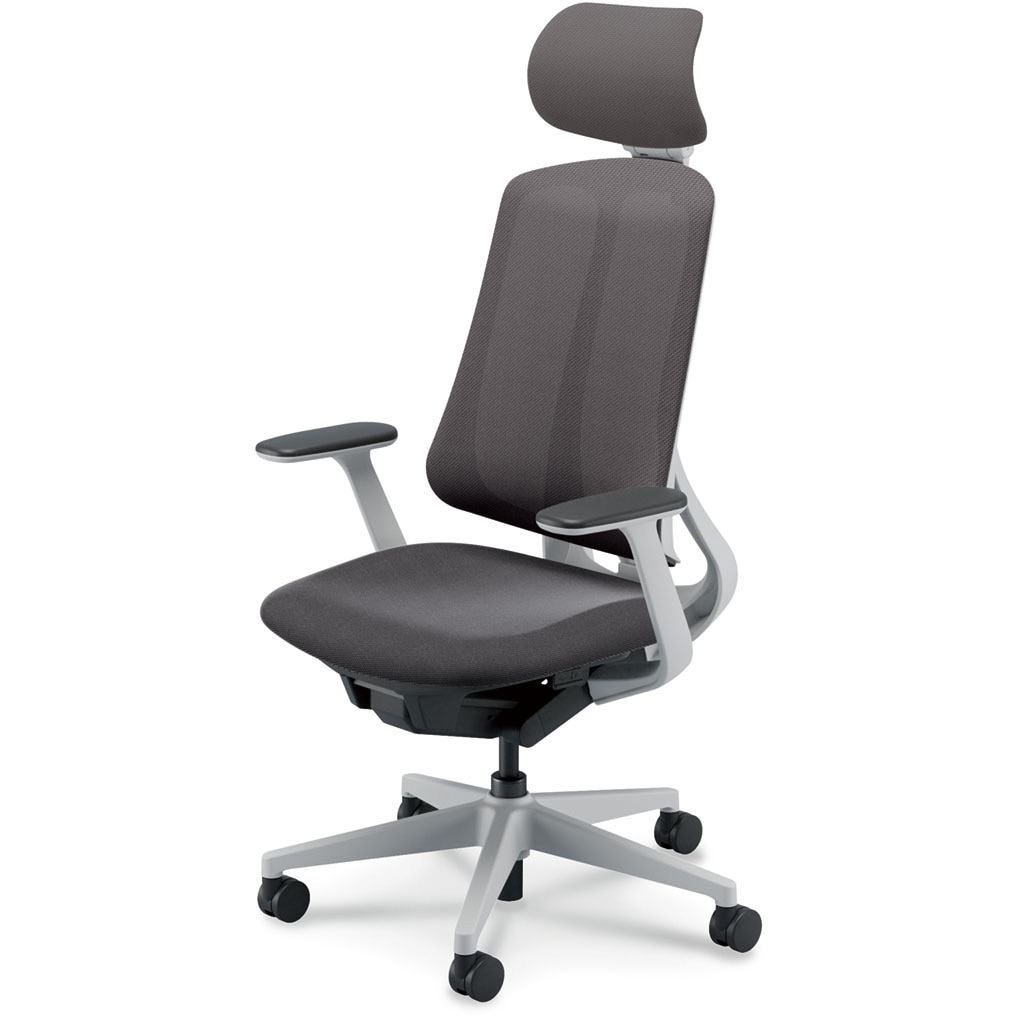 5-378-7231 Reflek(リーフレク)/RA-400_ホワイトフレーム_エクストラハイバック 内田洋行 T型肘 ナイロンキャスター ランバーサポートなし   5-378-7231