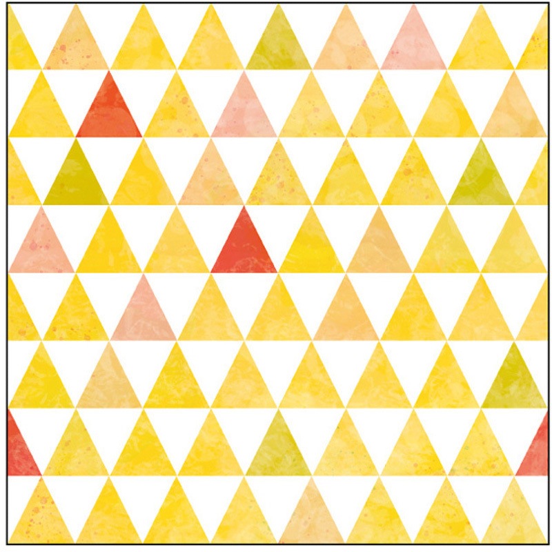 073828 キャンバス Pattern 三角 P・O・Pプロダクツ 黄色 寸法300×300mm 1枚