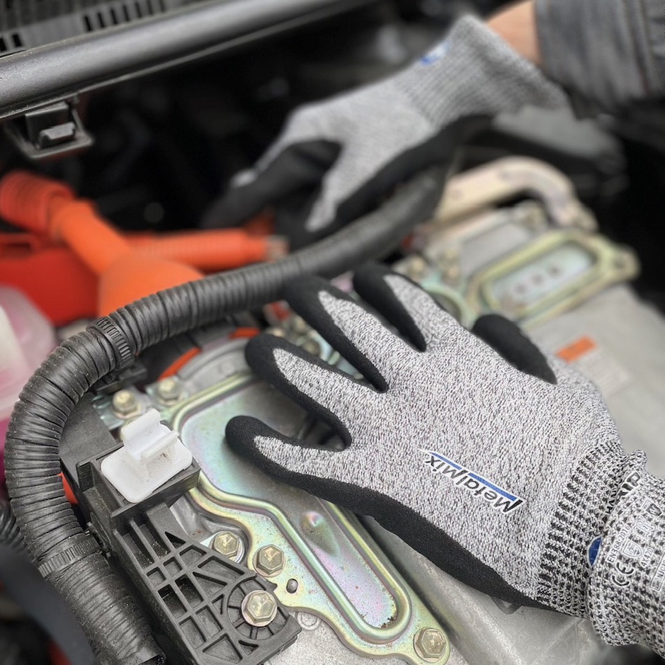 NJC3248 耐切創手袋メタルミックスブレス HANVO(ハンボ) サイズLL