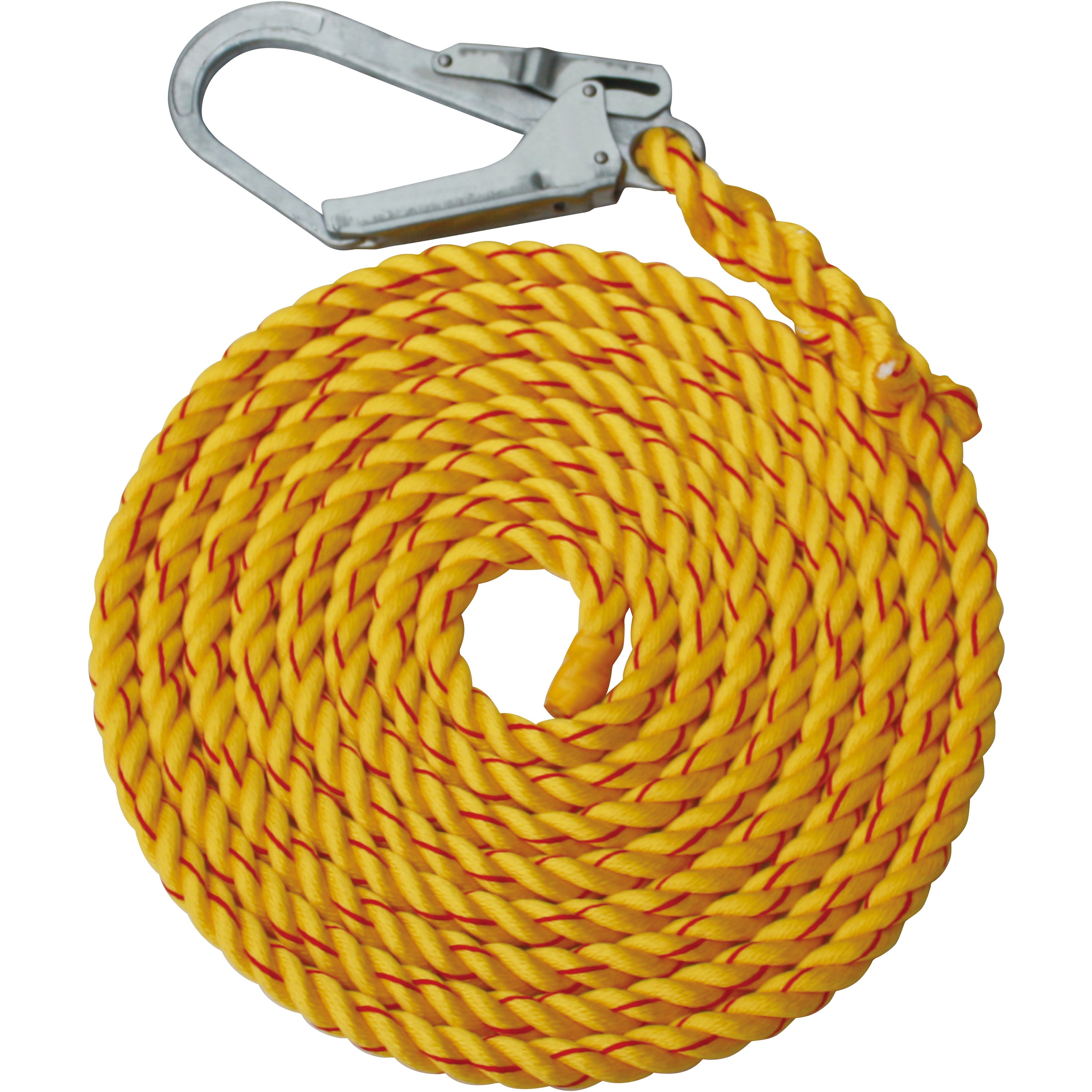 ポリエチレンロープ　黄色　径１６ｍｍ　長さ２００メートル巻き - 1