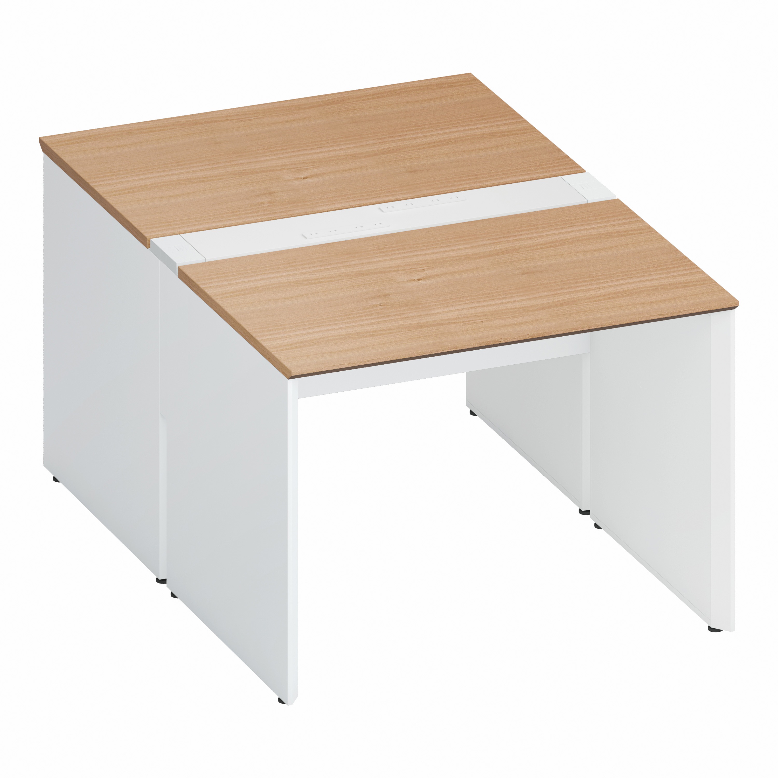 DWV-PD1016-SAWMP21 デスク ワークヴィスタ+ 両面D800 固定式電源付き配線カバー(配送・組立サービス付き) コクヨ 高さ720mm幅1000mm奥行1600mm  DWV-PD1016-SAWMP21