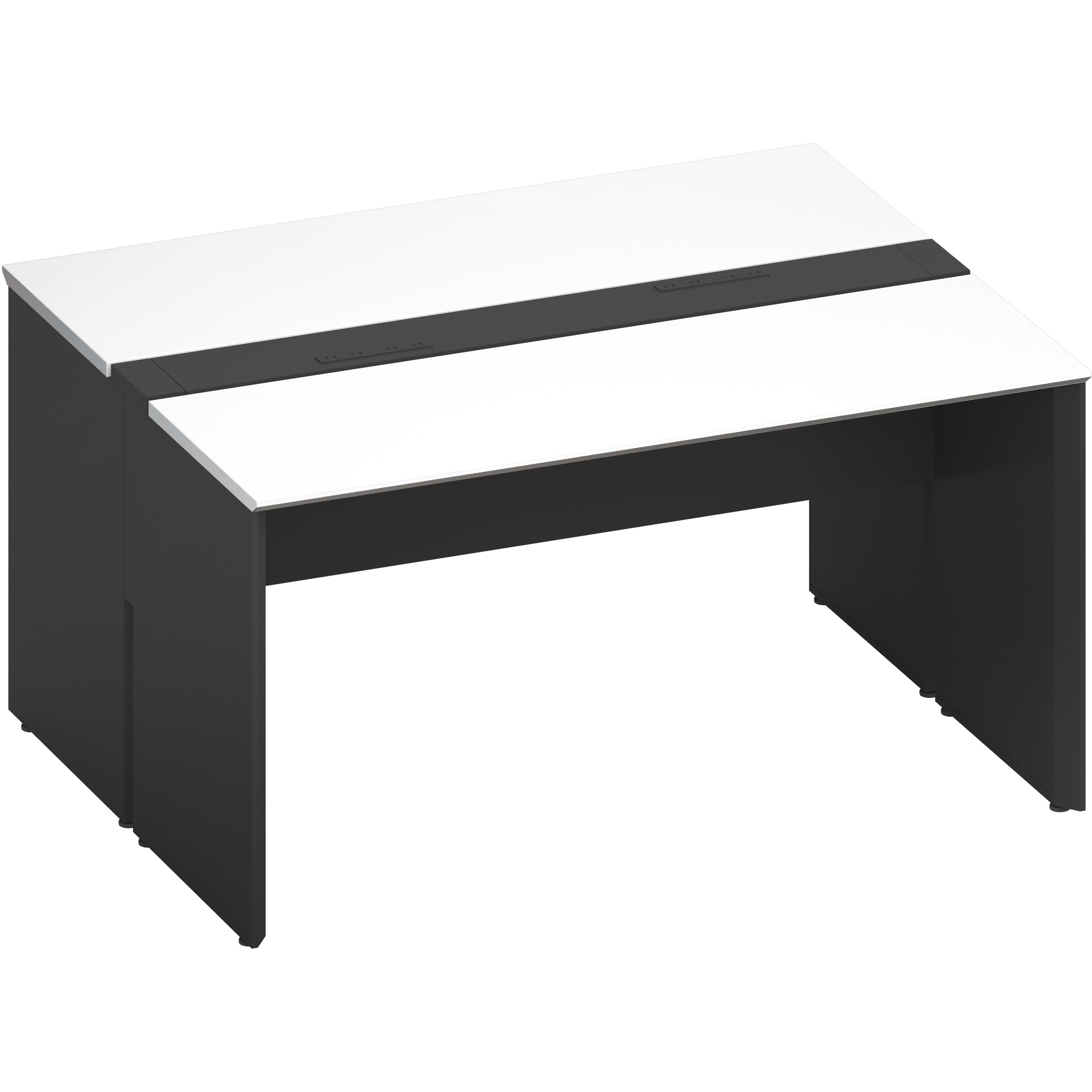 DWV-PD1412-E6APAW1 デスク ワークヴィスタ+ 両面D600 固定式電源付き配線カバー(配送・組立サービス付き) コクヨ 高さ720mm幅1400mm奥行1200mm  DWV-PD1412-E6APAW1