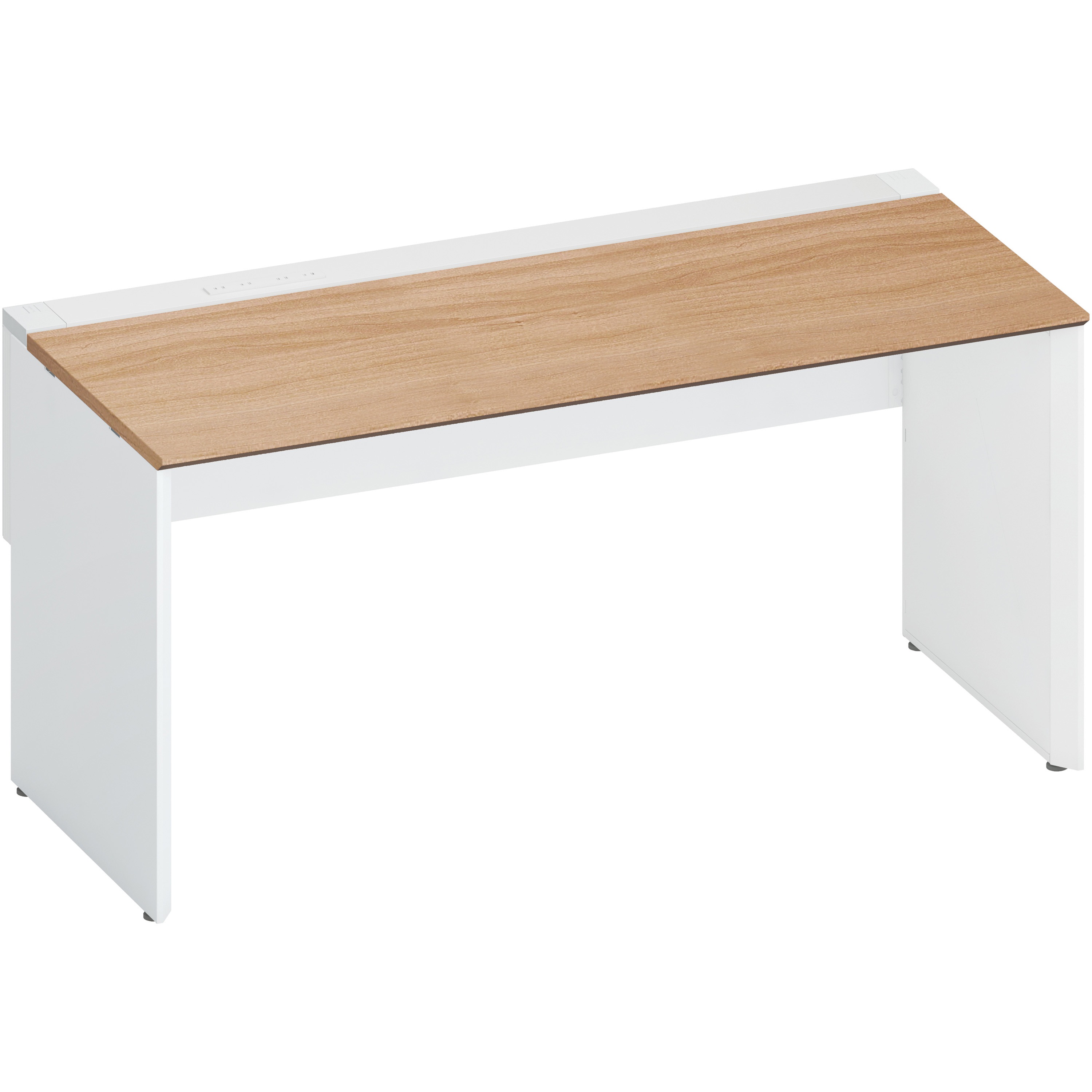 DWV-PD1507-SAWMP22 デスク ワークヴィスタ+ 片面D700 固定式電源付き配線カバー(配送・組立サービス付き) コクヨ 高さ720mm幅1500mm奥行725mm  DWV-PD1507-SAWMP22