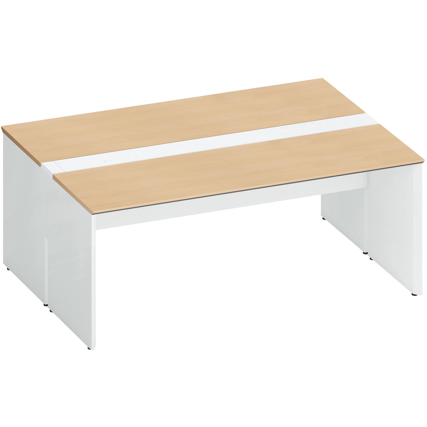 コクヨ レヴィスト デスクシステム パーソナルテーブル サイドウイングテーブル R側 幅1600MM 本体色 S85 チャコールメタリ コクヨ レヴィスト デスクシステム パーソナルテーブル L型テーブル L