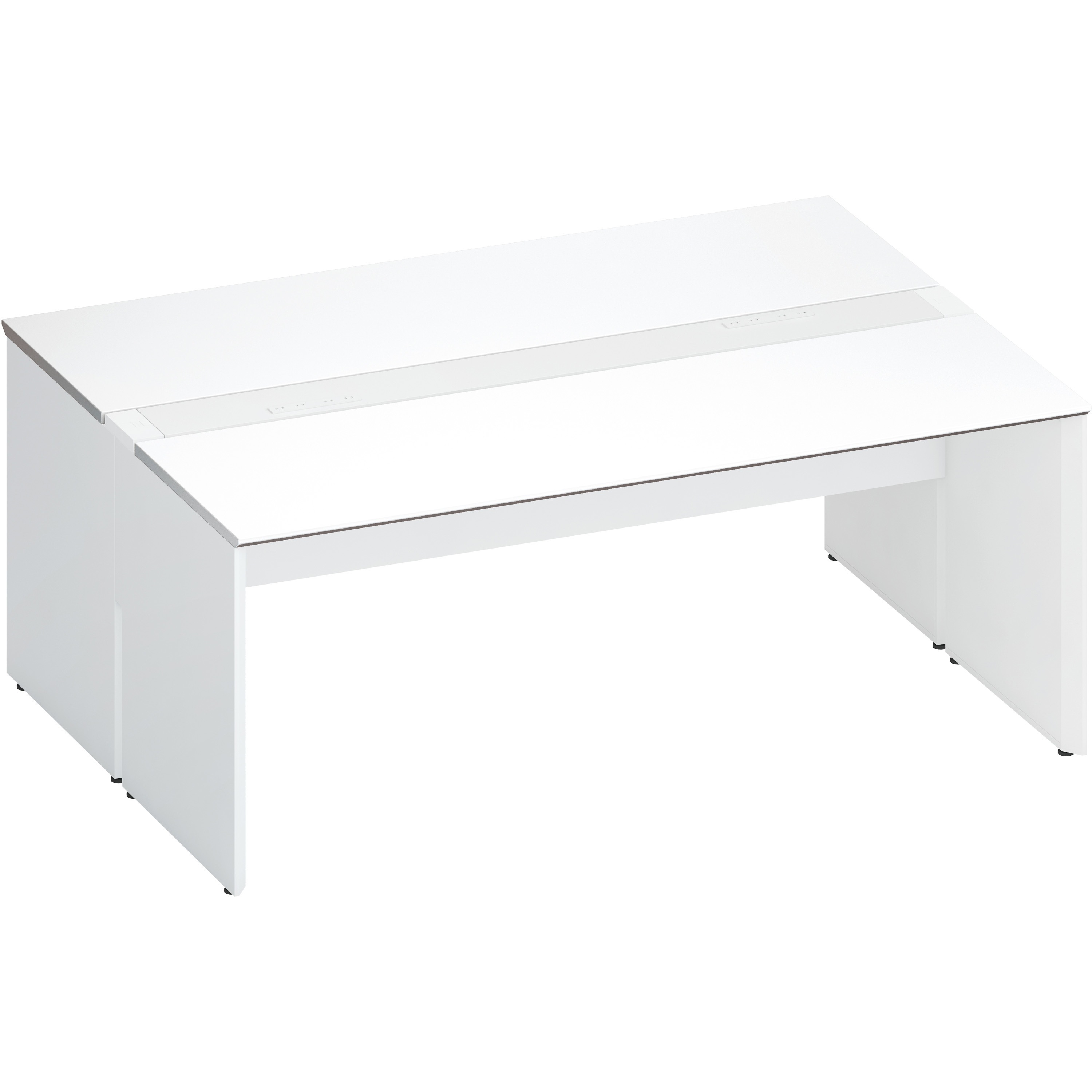 DWV-PD1814-SAWPAW1 デスク ワークヴィスタ+ 両面D700 固定式電源付き配線カバー(配送・組立サービス付き) コクヨ 高さ720mm幅1800mm奥行1400mm  DWV-PD1814-SAWPAW1