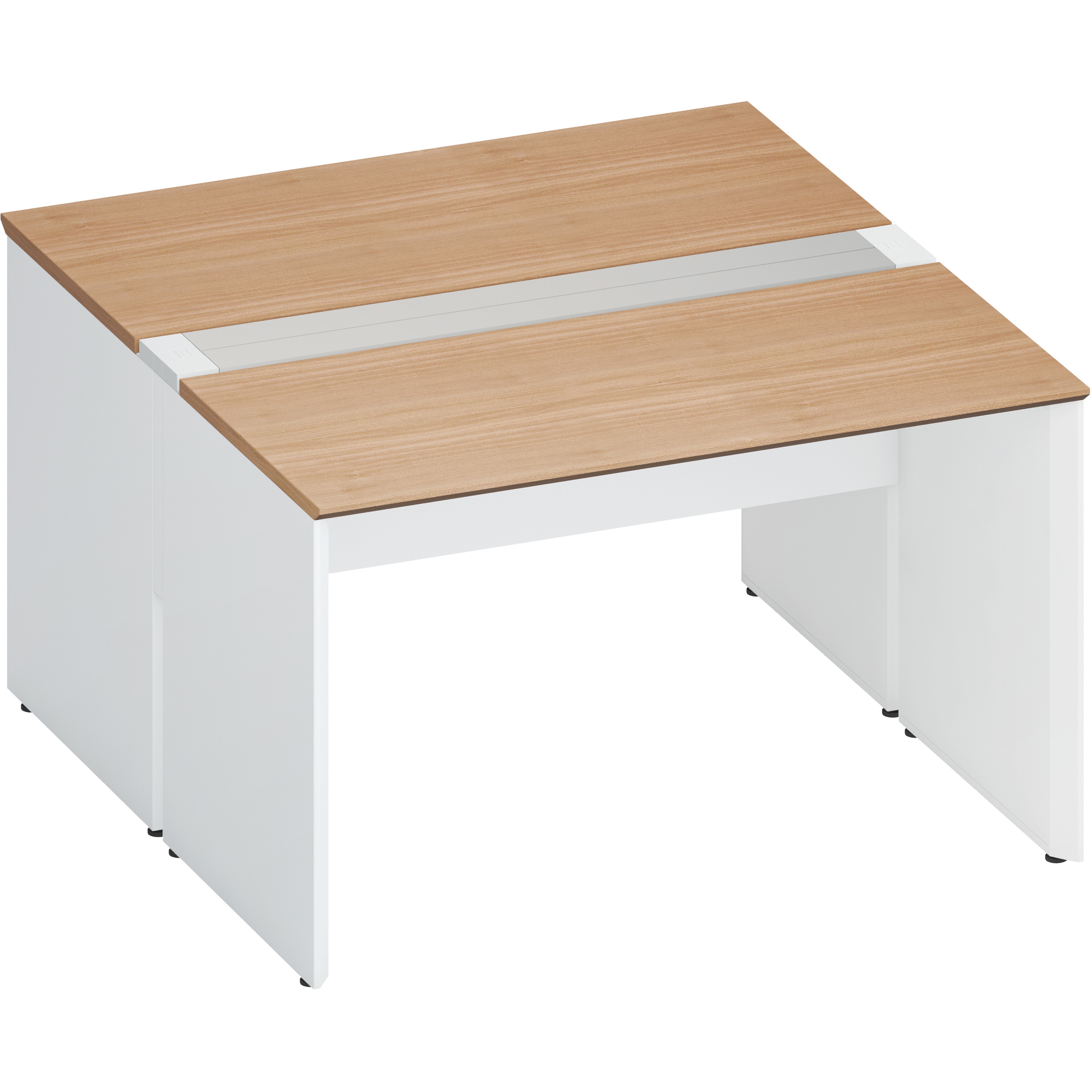 DWV-WD1214-SAWMP23 デスク ワークヴィスタ+ 両面D700 開閉式配線カバー(配送・組立サービス付き) コクヨ 高さ720mm幅1200mm奥行1400mm  DWV-WD1214-SAWMP23