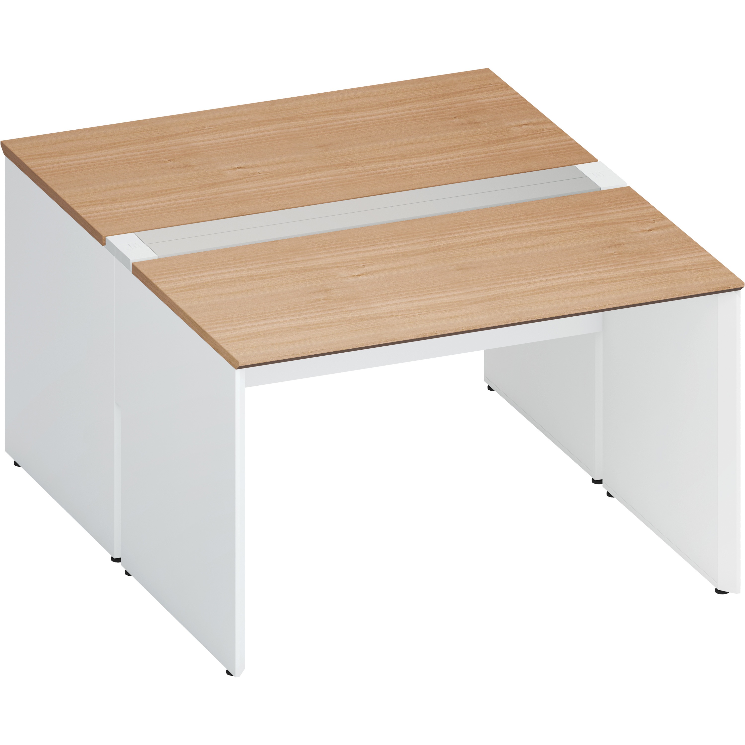 DWV-WD1216-SAWMP23 デスク ワークヴィスタ+ 両面D800  開閉式配線カバー(配送・組立サービス付き) コクヨ 高さ720mm幅1200mm奥行1600mm  DWV-WD1216-SAWMP23