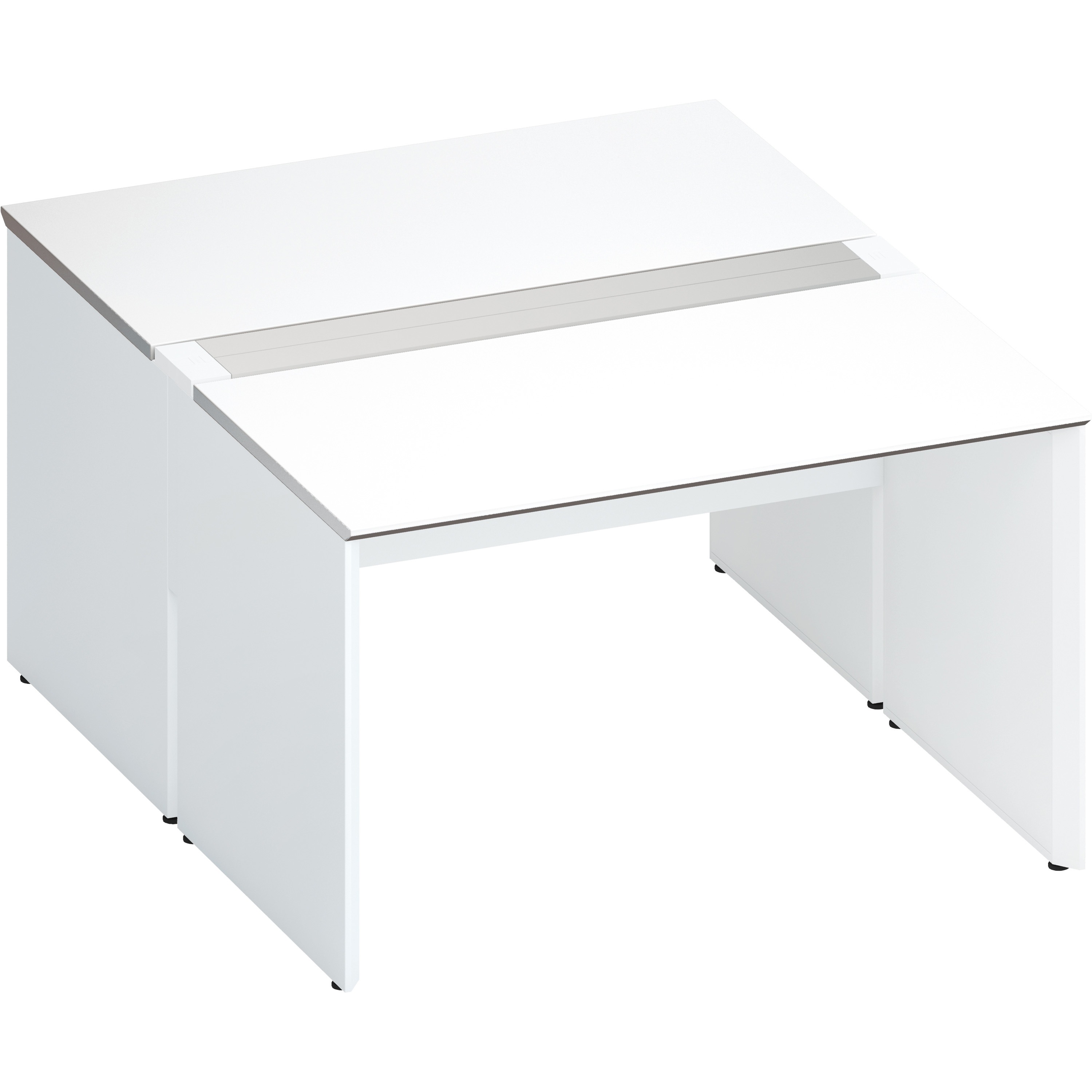 DWV-WD1216-SAWPAW3 デスク ワークヴィスタ+ 両面D800  開閉式配線カバー(配送・組立サービス付き) コクヨ 高さ720mm幅1200mm奥行1600mm  DWV-WD1216-SAWPAW3