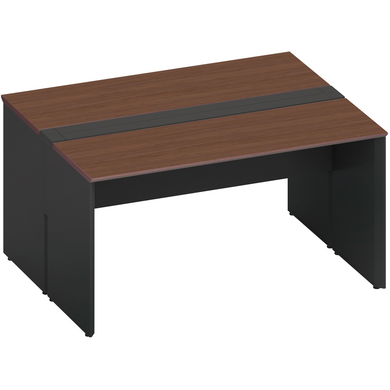 DWV-WD1412-E6AMV53 デスク ワークヴィスタ+ 両面D600 開閉式配線カバー(配送・組立サービス付き) コクヨ 高さ720mm幅1400mm奥行1200mm  DWV-WD1412-E6AMV53