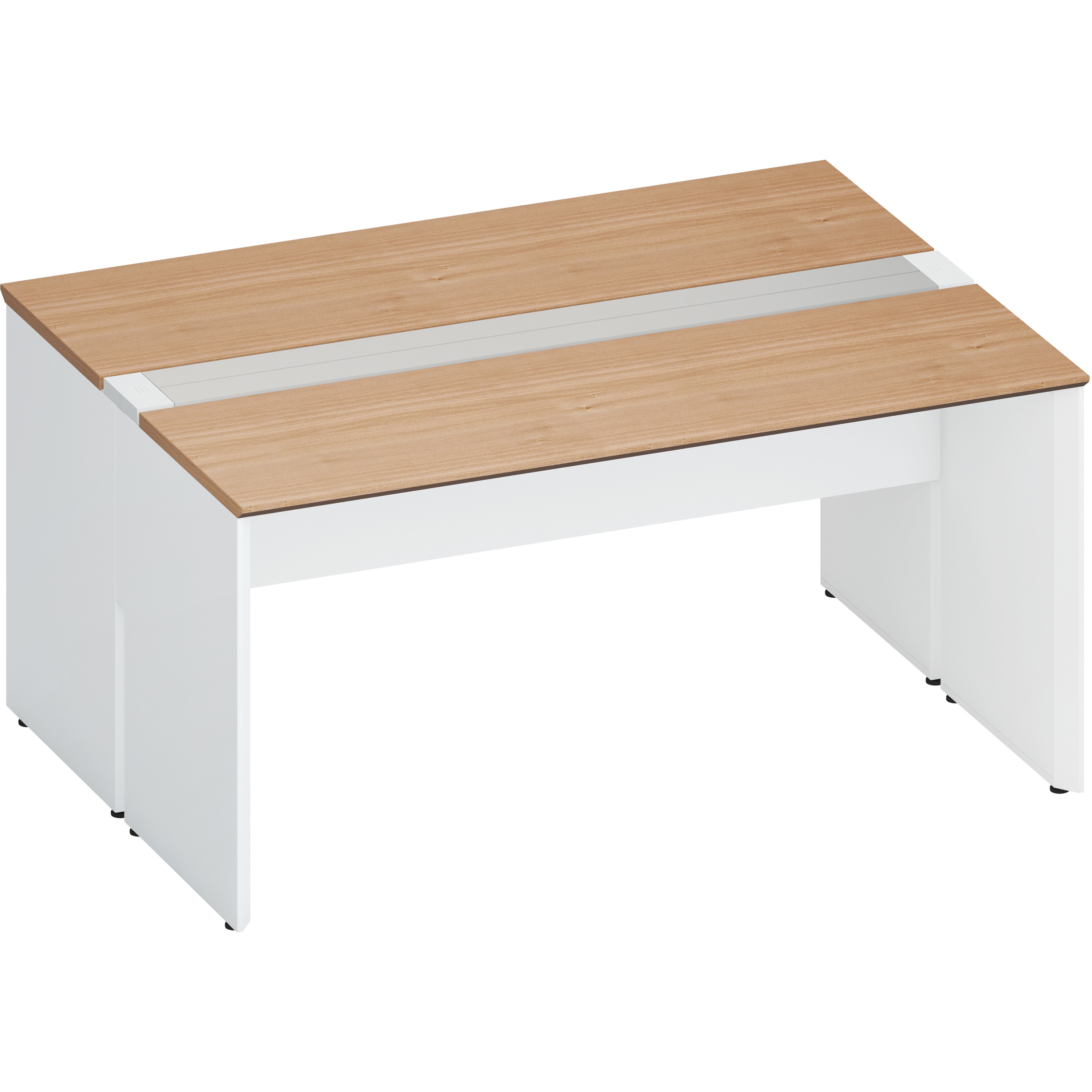 DWV-WD1512-SAWMP23 デスク ワークヴィスタ+ 両面D600 開閉式配線カバー(配送・組立サービス付き) コクヨ 高さ720mm幅1500mm奥行1200mm DWV-WD1512-SAWMP23