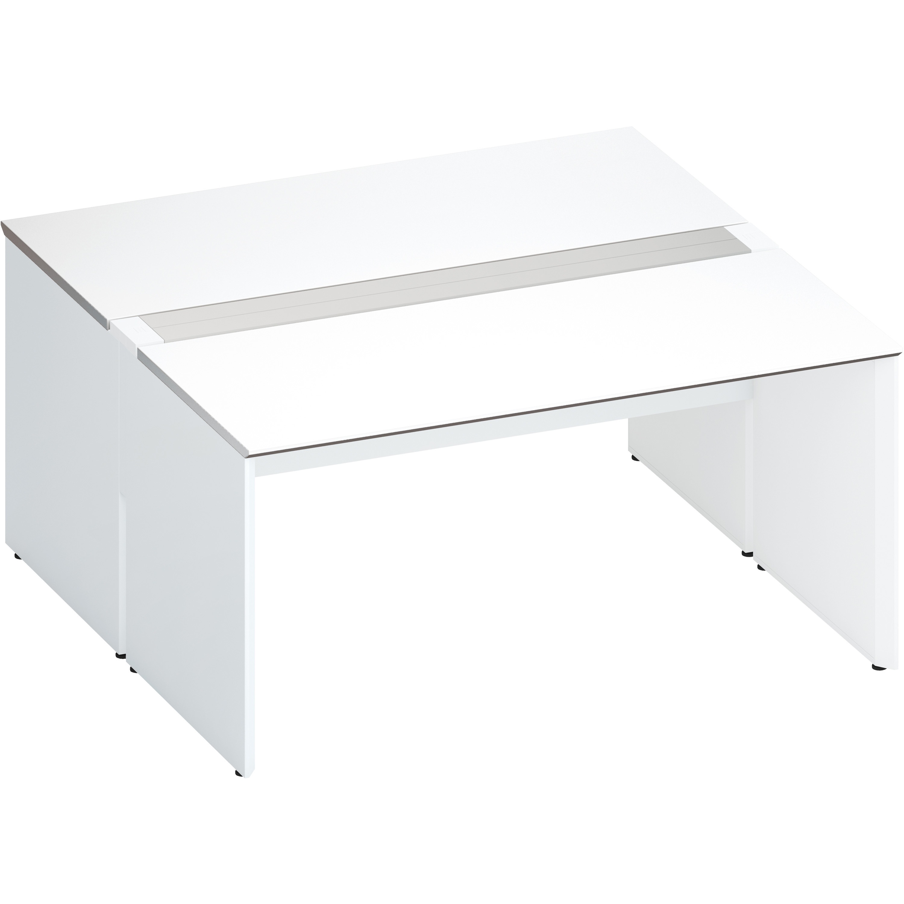 DWV-WD1516-SAWPAW3 デスク ワークヴィスタ+ 両面D800  開閉式配線カバー(配送・組立サービス付き) コクヨ 高さ720mm幅1500mm奥行1600mm  DWV-WD1516-SAWPAW3