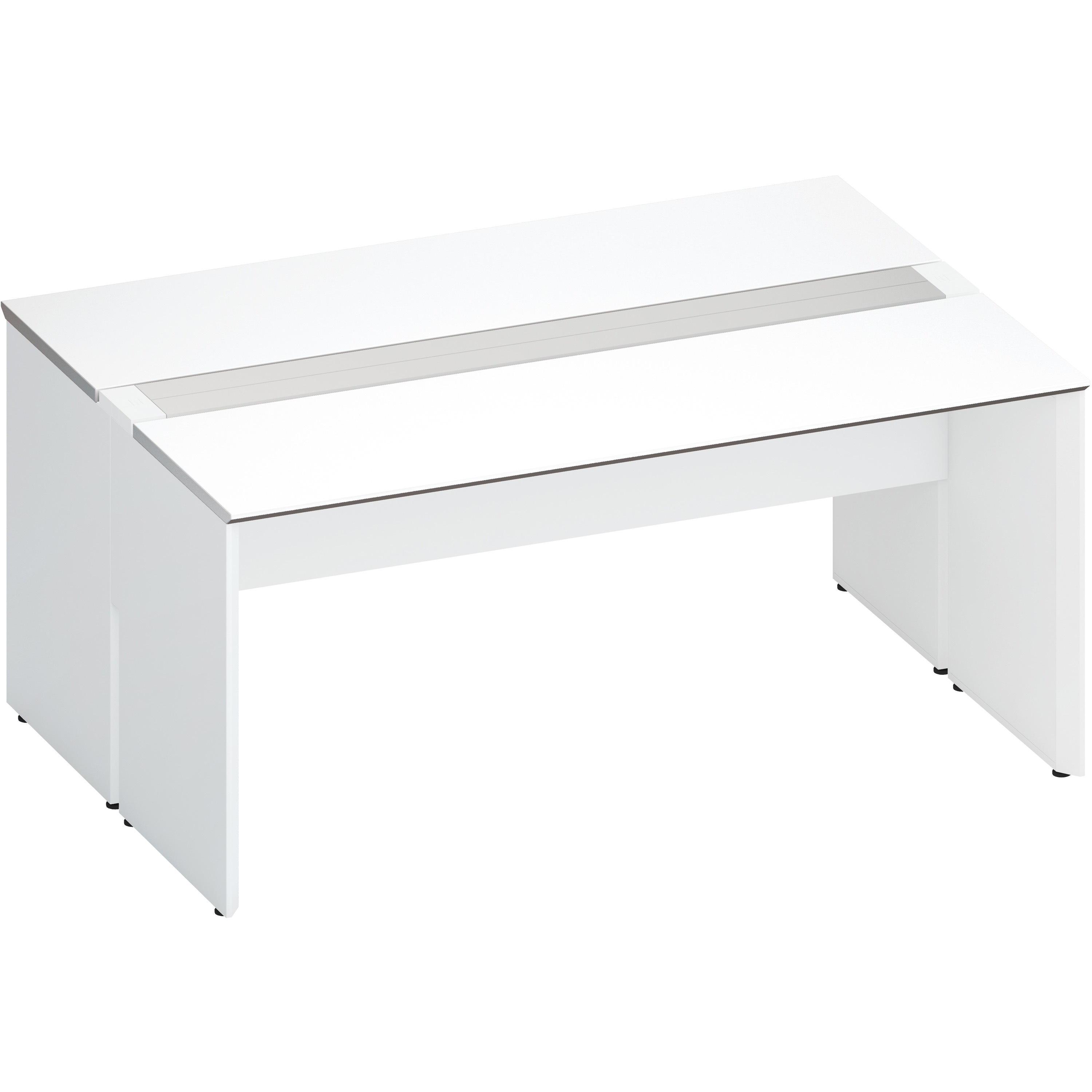 DWV-WD1612-SAWPAW3 デスク ワークヴィスタ+ 両面D600 開閉式配線カバー(配送・組立サービス付き) コクヨ 高さ720mm幅1600mm奥行1200mm  DWV-WD1612-SAWPAW3