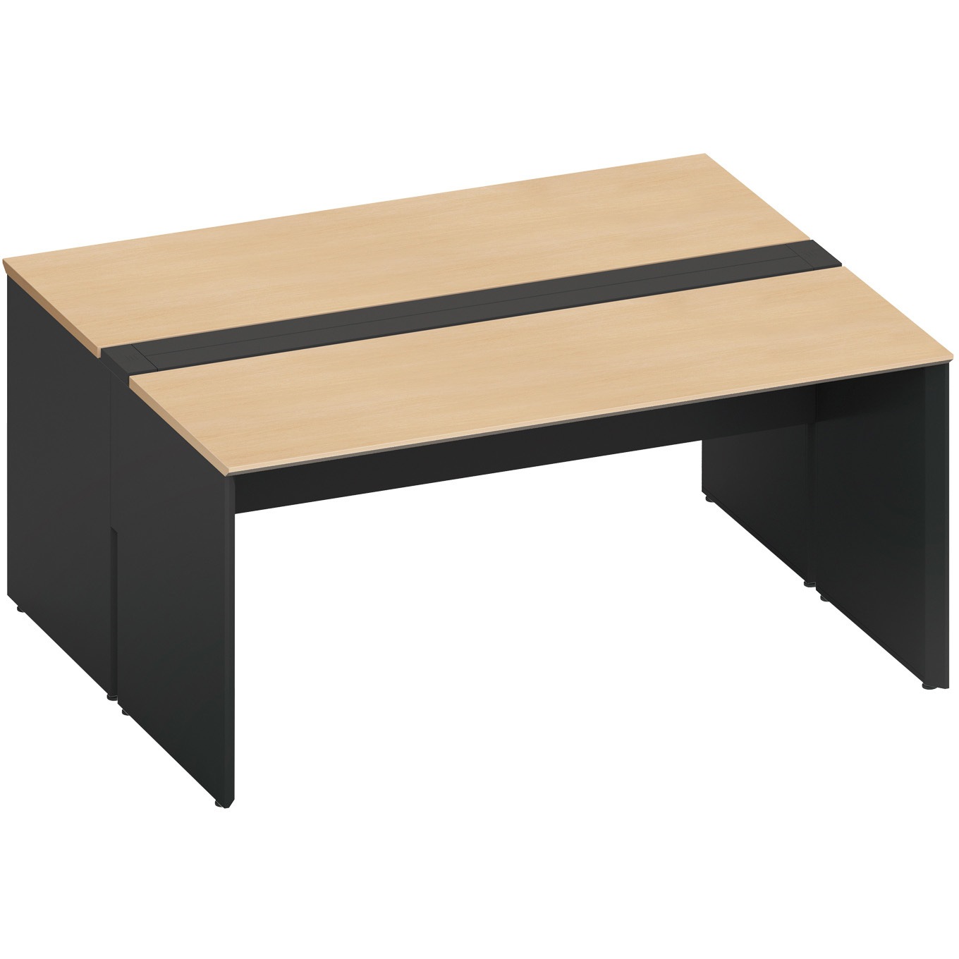 DWV-WD1614-E6AMT13 デスク ワークヴィスタ+ 両面D700 開閉式配線カバー(配送・組立サービス付き) コクヨ 高さ720mm幅1600mm奥行1400mm  DWV-WD1614-E6AMT13