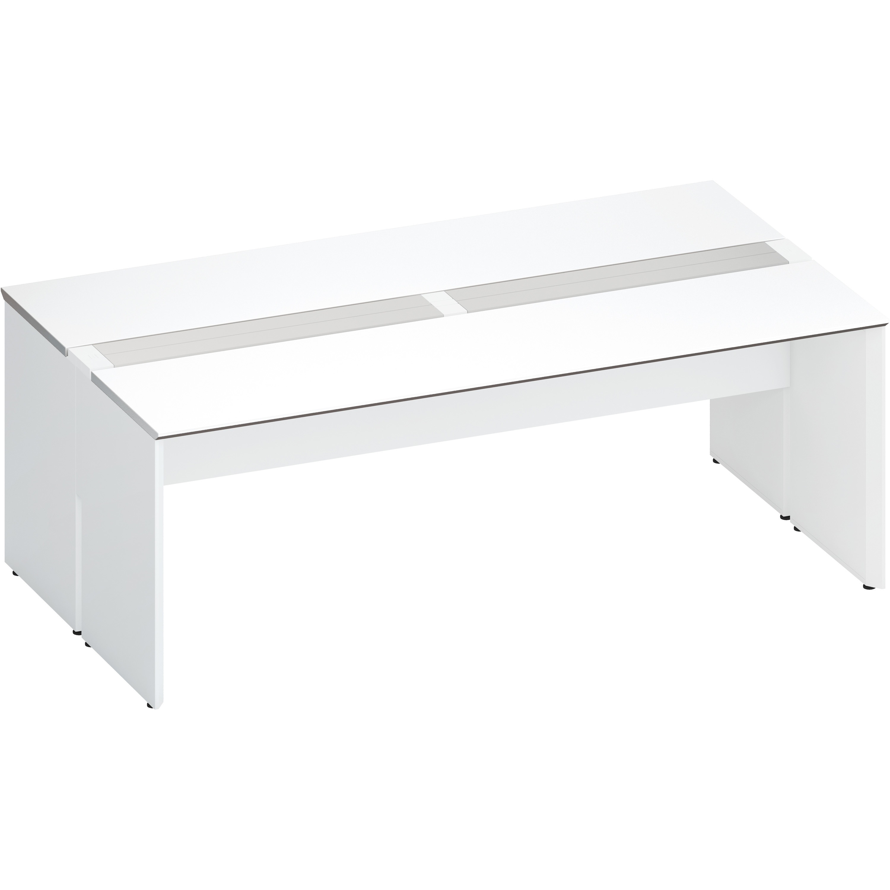 DWV-WD2012-SAWPAW3 デスク ワークヴィスタ+ 両面D600 開閉式配線カバー(配送・組立サービス付き) コクヨ 高さ720mm幅2000mm奥行1200mm  DWV-WD2012-SAWPAW3