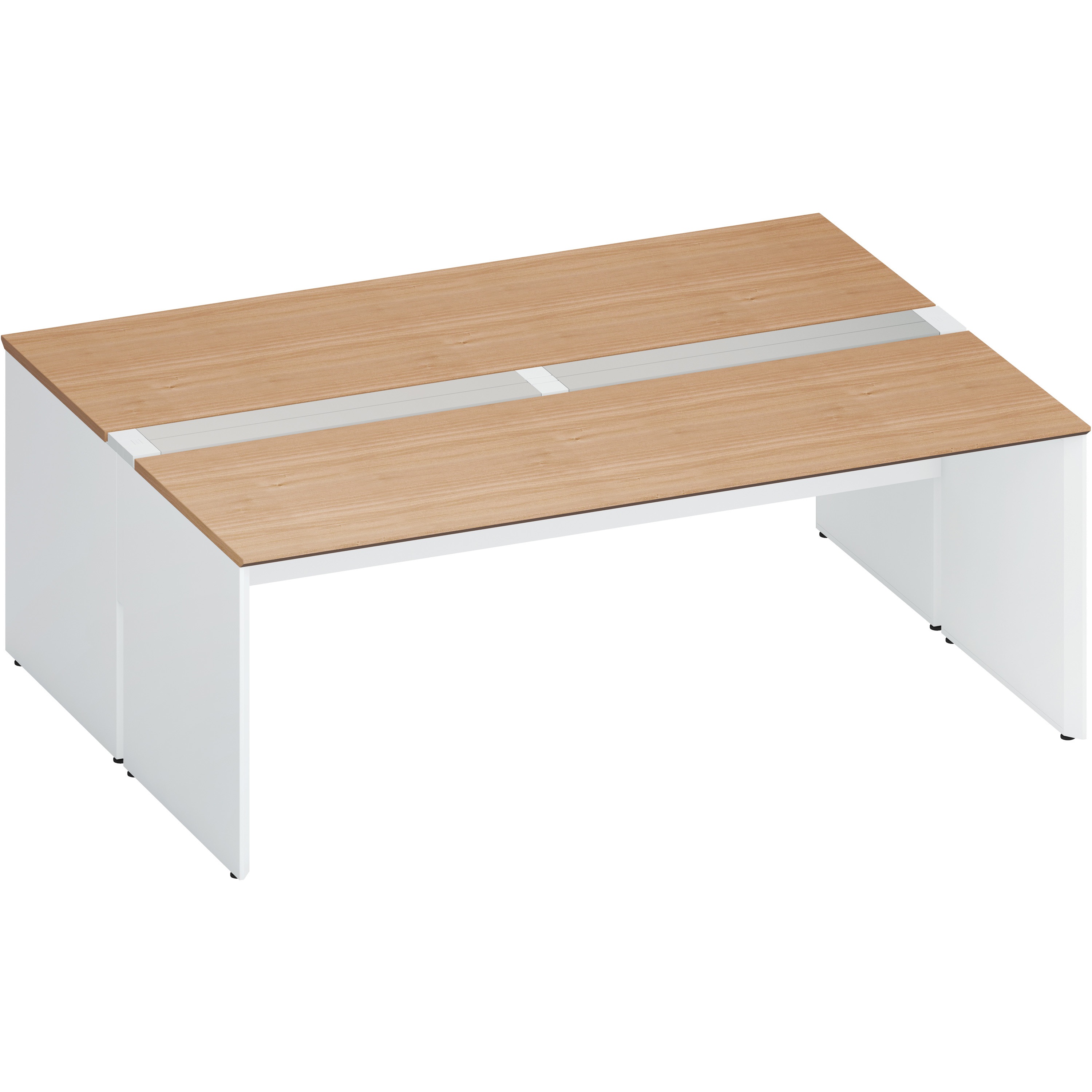 DWV-WD2016-SAWMP23 デスク ワークヴィスタ+ 両面D800  開閉式配線カバー(配送・組立サービス付き) コクヨ 高さ720mm幅2000mm奥行1600mm  DWV-WD2016-SAWMP23