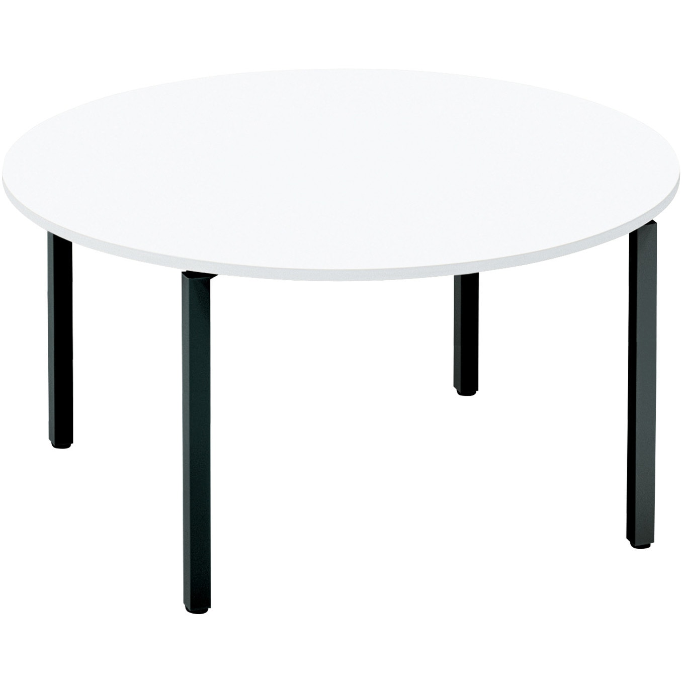 SD-WFTA14E6AMAWNN ワークフィット ミーティングテーブル 円形テーブル(配送・組立サービス付き) コクヨ 脚タイプ/アジャスター ホワイト 幅1400mm奥行1400mm  SD-WFTA14E6AMAWNN