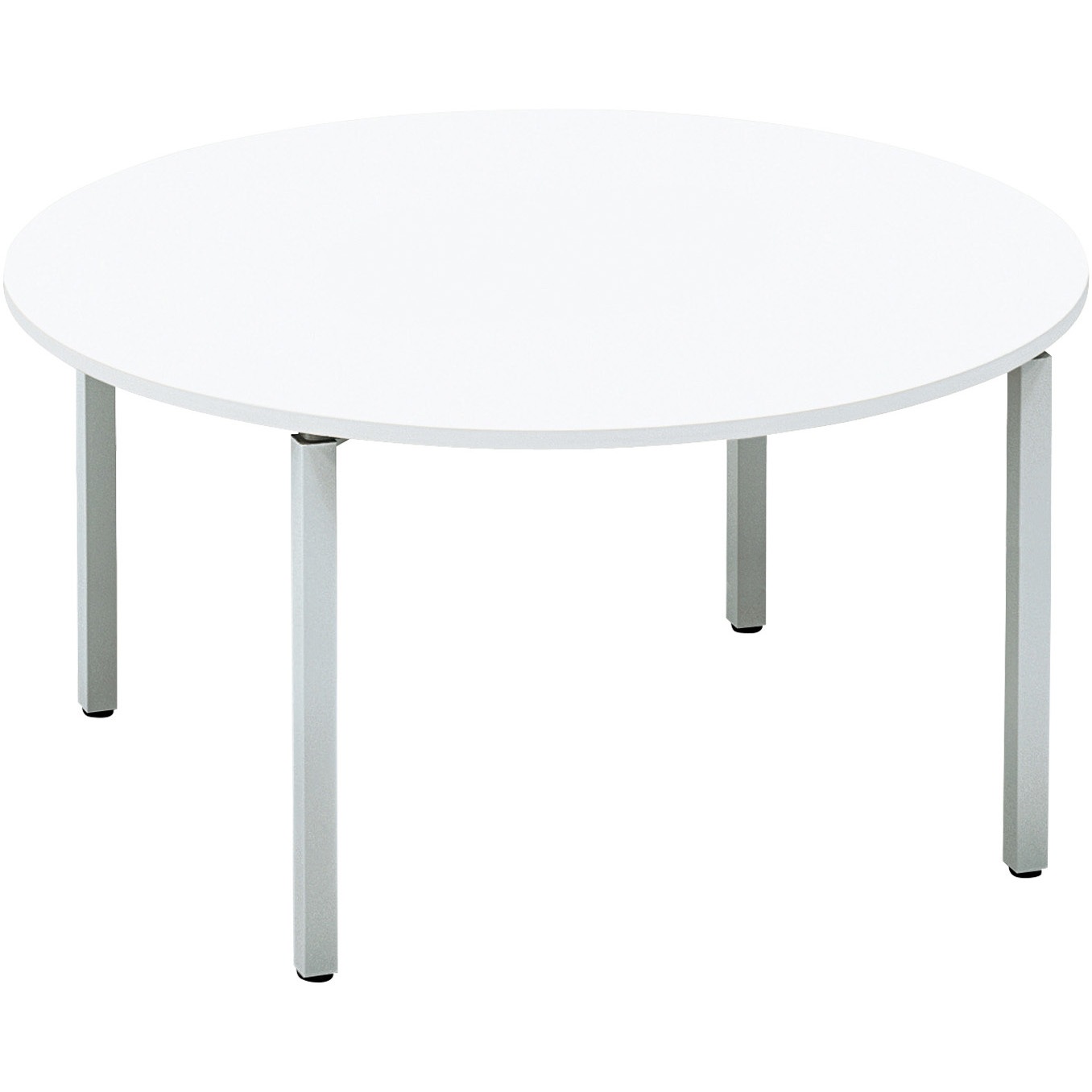 SD-WFTA14P81MAWNN ワークフィット ミーティングテーブル 円形テーブル(配送・組立サービス付き) コクヨ 脚タイプ/アジャスター ホワイト 幅1400mm奥行1400mm  SD-WFTA14P81MAWNN