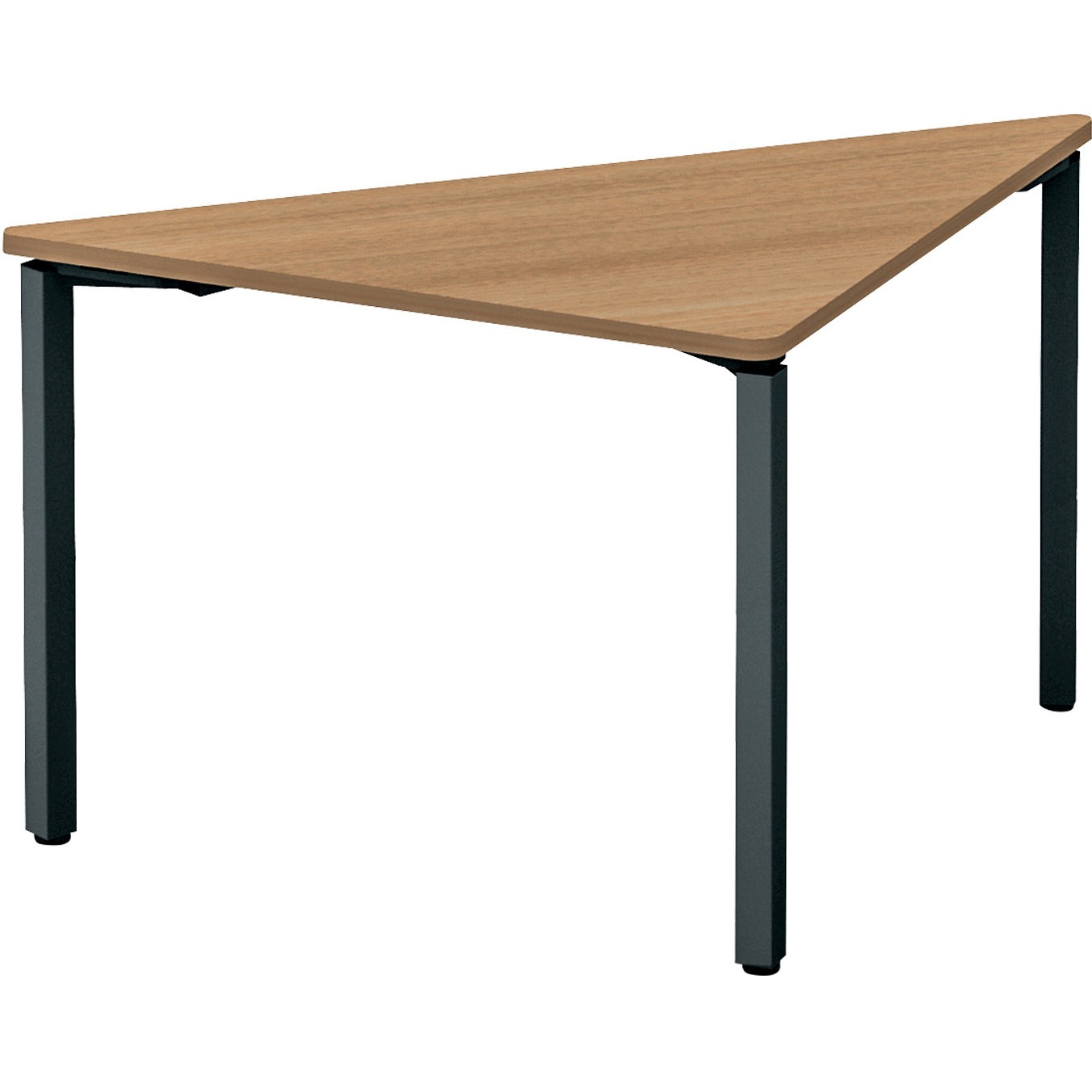 SD-WFTA14TE6AMP2N ワークフィット ミーティングテーブル 三角型テーブル(配送・組立サービス付き) コクヨ 脚タイプ/アジャスター ラスティックミディアム 幅1400mm奥行700mm  SD-WFTA14TE6AMP2N