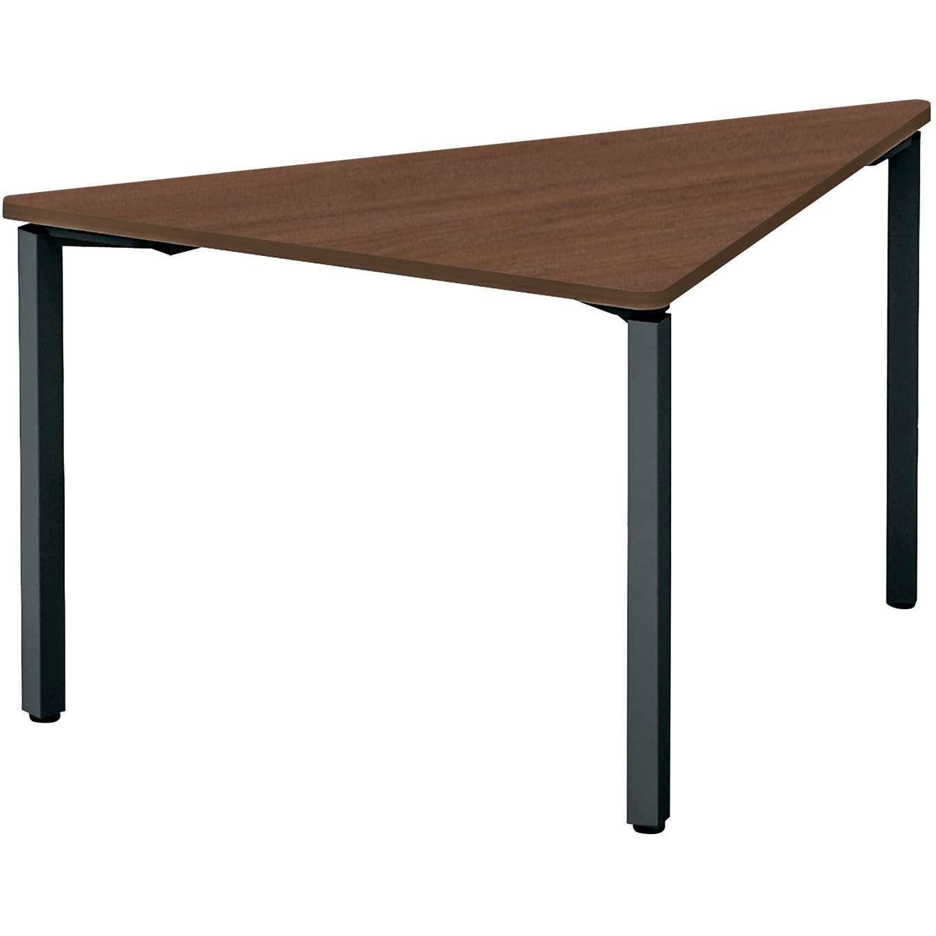 SD-WFTA14TE6AMV5N ワークフィット ミーティングテーブル 三角型テーブル(配送・組立サービス付き) コクヨ 脚タイプ/アジャスター ブラウンウォールナット 幅1400mm奥行700mm  SD-WFTA14TE6AMV5N