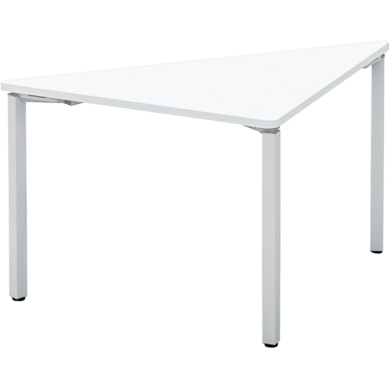 SD-WFTA14TP81MAWN ワークフィット ミーティングテーブル 三角型テーブル(配送・組立サービス付き) コクヨ 脚タイプ/アジャスター ホワイト 幅1400mm奥行700mm  SD-WFTA14TP81MAWN