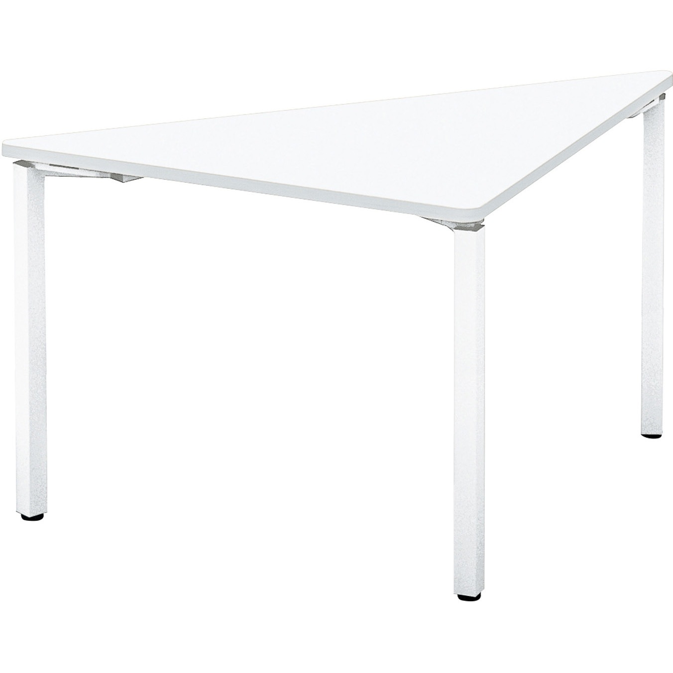 SD-WFTA14TSAAMAWN ワークフィット ミーティングテーブル 三角型テーブル(配送・組立サービス付き) コクヨ 脚タイプ/アジャスター ホワイト 幅1400mm奥行700mm  SD-WFTA14TSAAMAWN