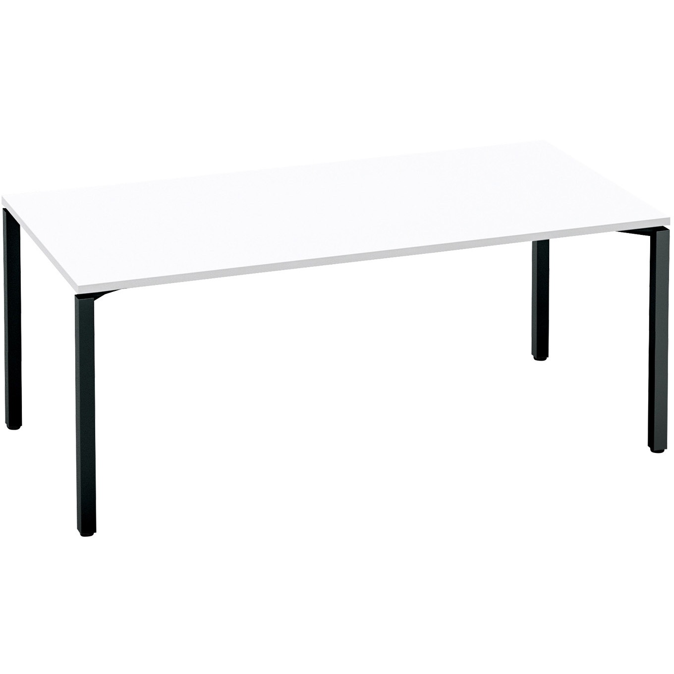 SD-WFTA189E6AMAWNN ワークフィット ミーティングテーブル 角形テーブル(配送・組立サービス付き) コクヨ 脚タイプ/アジャスター ホワイト 幅1800mm奥行900mm  SD-WFTA189E6AMAWNN