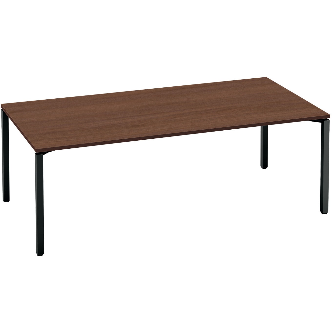 SD-WFTA211E6AMV5NN ワークフィット ミーティングテーブル 角形テーブル(配送・組立サービス付き) コクヨ 脚タイプ/アジャスター ブラウンウォールナット 幅2100mm奥行1050mm  SD-WFTA211E6AMV5NN