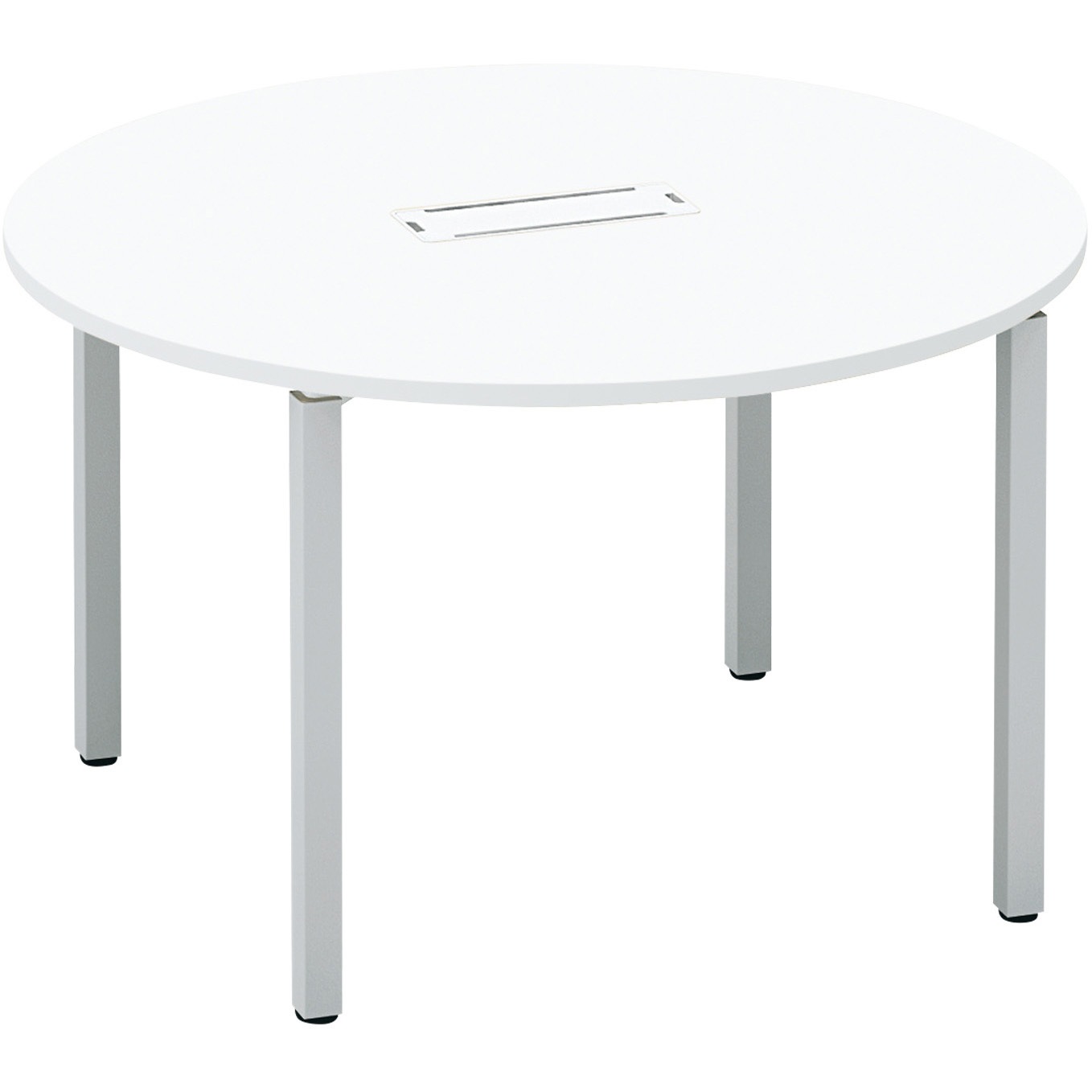 SD-WFTBA12P81MAWNN ワークフィット ミーティングテーブル 円形テーブル(配送・組立サービス付き) コクヨ 脚タイプ/アジャスター ホワイト 幅1200mm奥行1200mm  SD-WFTBA12P81MAWNN