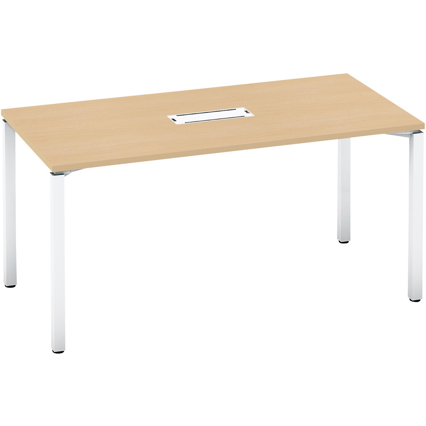 SD-WFTBA157SAAMT1NN ワークフィット ミーティングテーブル 角形テーブル(配送・組立サービス付き) コクヨ 脚タイプ/アジャスター ナチュラルオーク 幅1500mm奥行750mm  SD-WFTBA157SAAMT1NN
