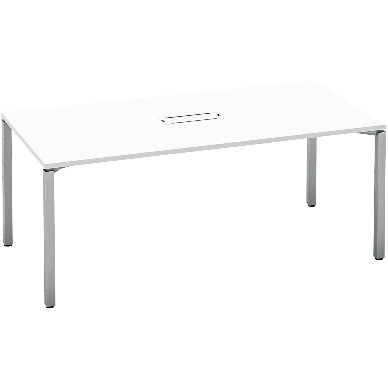 SD-WFTBA189P81MAWNN ワークフィット ミーティングテーブル 角形テーブル(配送・組立サービス付き) コクヨ 脚タイプ/アジャスター ホワイト 幅1800mm奥行900mm  SD-WFTBA189P81MAWNN