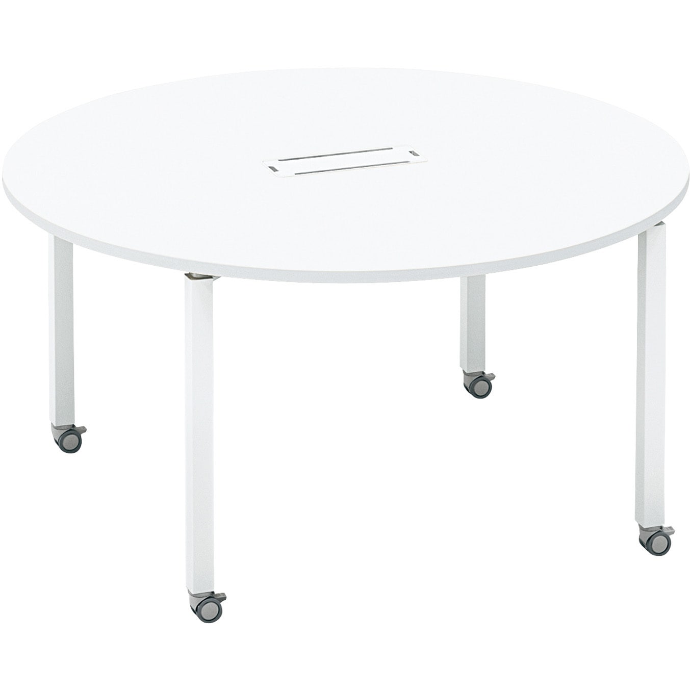 SD-WFTBC14SAAMAWNN ワークフィット ミーティングテーブル 円形テーブル(配送・組立サービス付き) コクヨ 脚タイプ/キャスター ホワイト 幅1400mm奥行1400mm  SD-WFTBC14SAAMAWNN