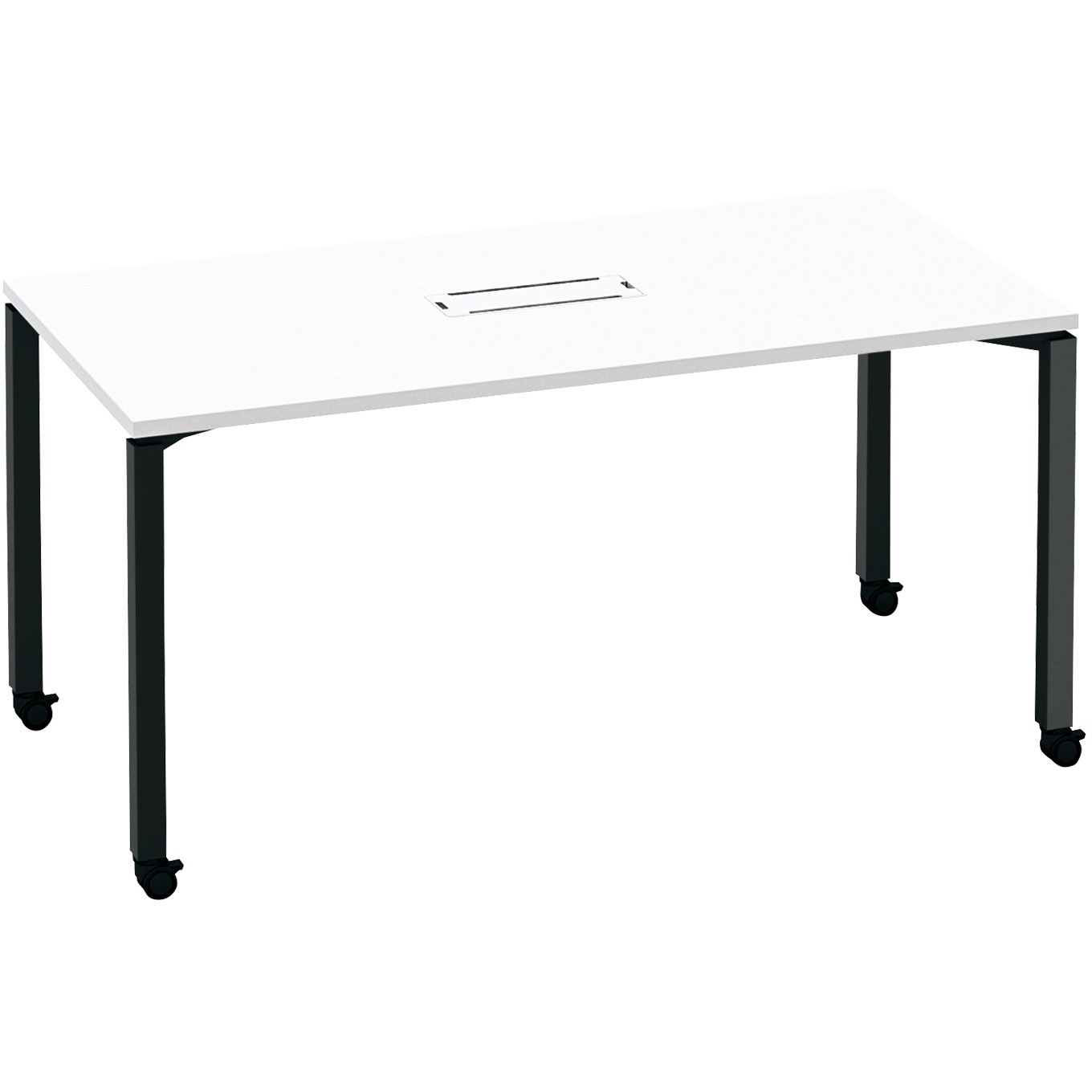 コクヨ品番 SD-WFTBC157SAAM10N テーブル　ワークフィット　角形　配線付き　キャスター脚 W1500xD750xH720