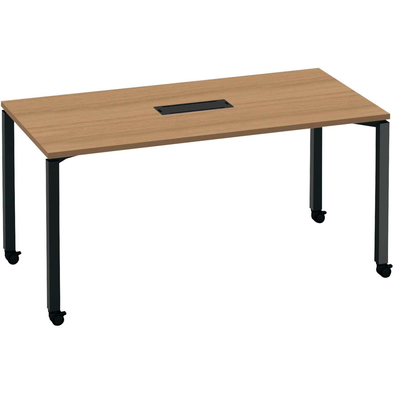 SD-WFTBC157E6AMP2NN ワークフィット ミーティングテーブル 角形テーブル(配送・組立サービス付き) コクヨ 脚タイプ/キャスター ラスティックミディアム 幅1500mm奥行750mm  SD-WFTBC157E6AMP2NN